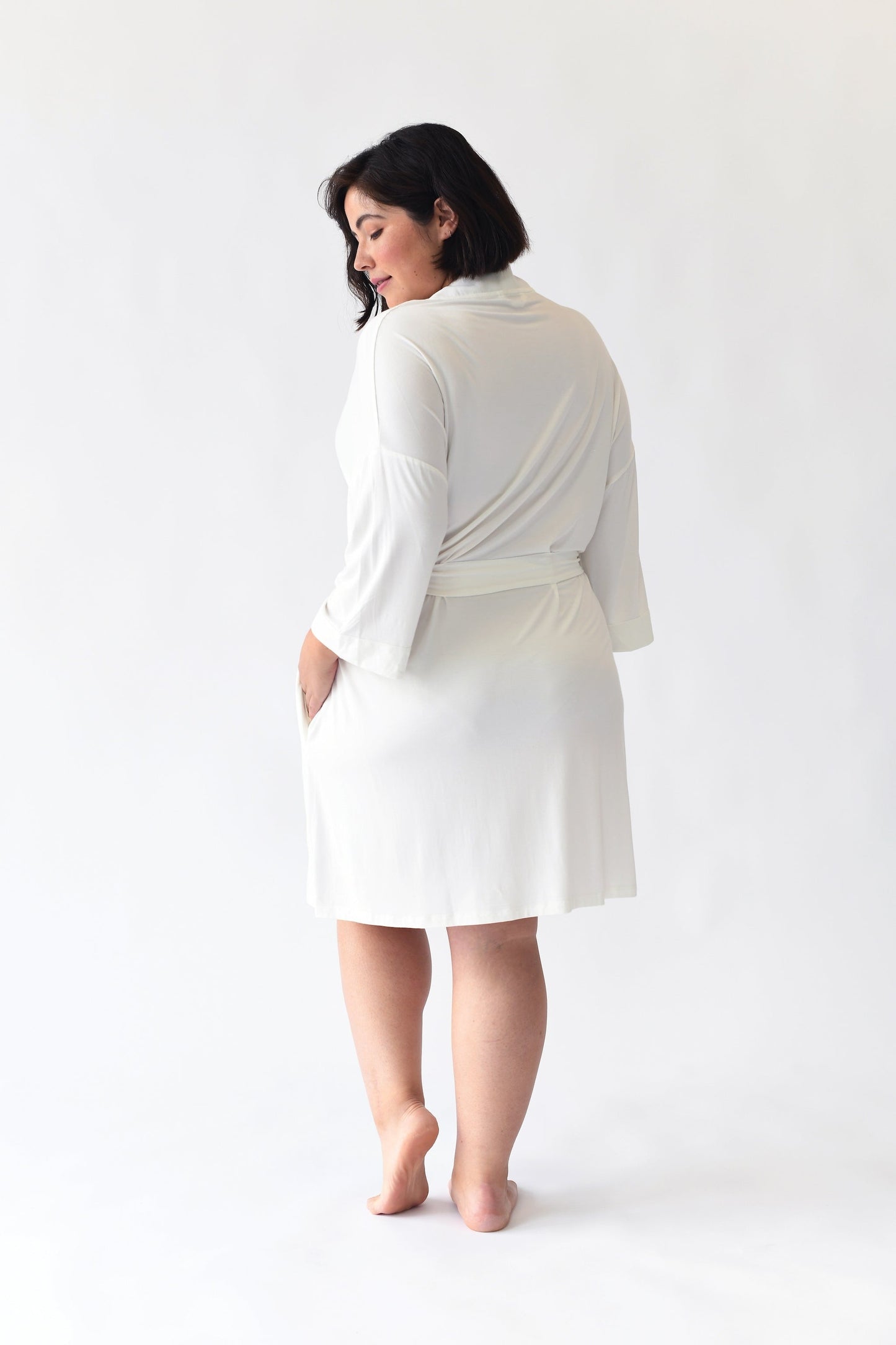Women's Bamboo Stretch-Knit Kimono Robe - Wholesale