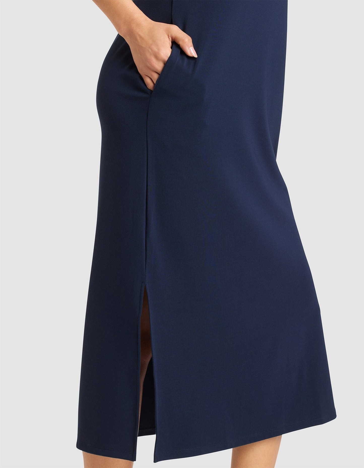 Women's Brushed Bamboo Sleeveless Midi Dress - Wholesale