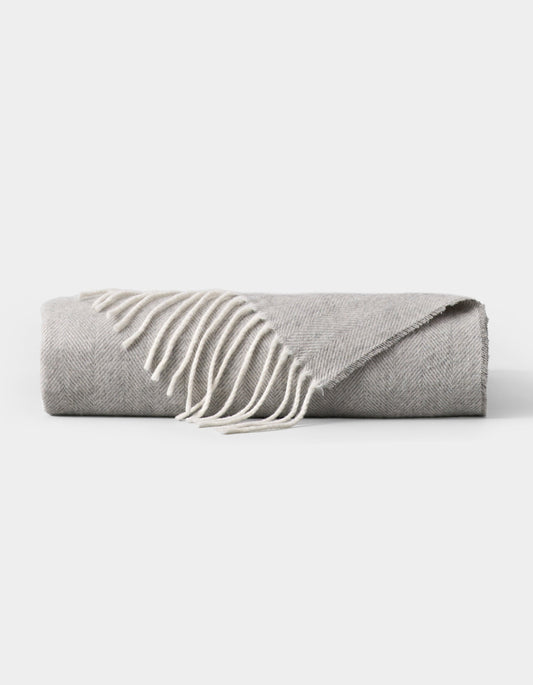 Bamboo Herringbone Tassel Throw