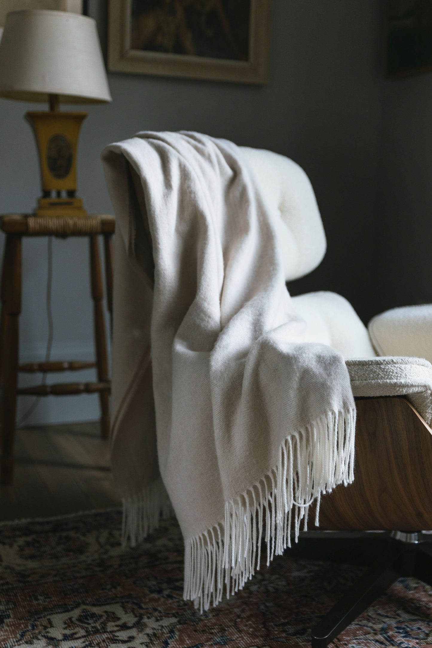 Bamboo Herringbone Tassel Throw - Wholesale