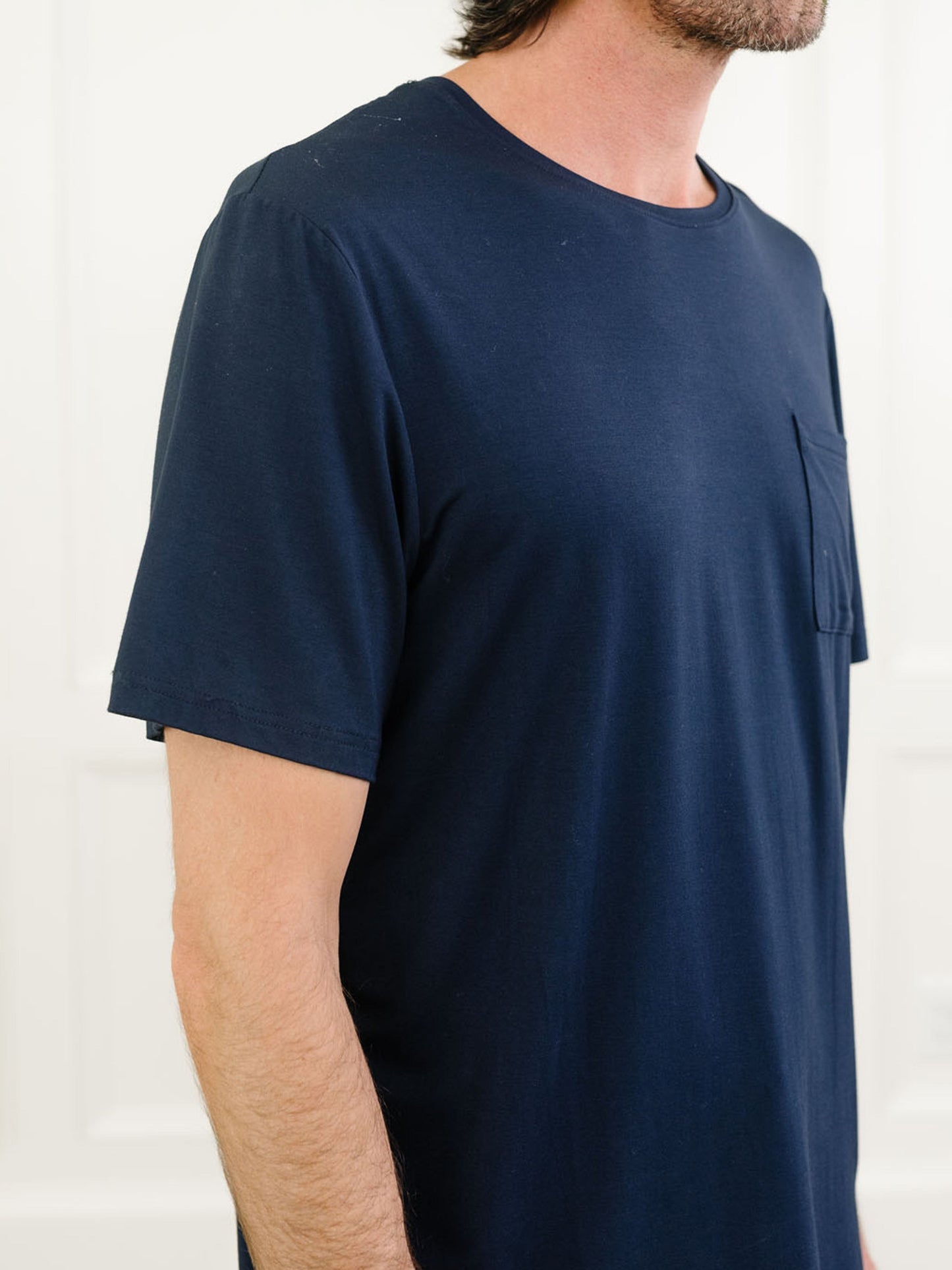 Men's Bamboo Stretch-Knit Lounge Tee - Wholesale