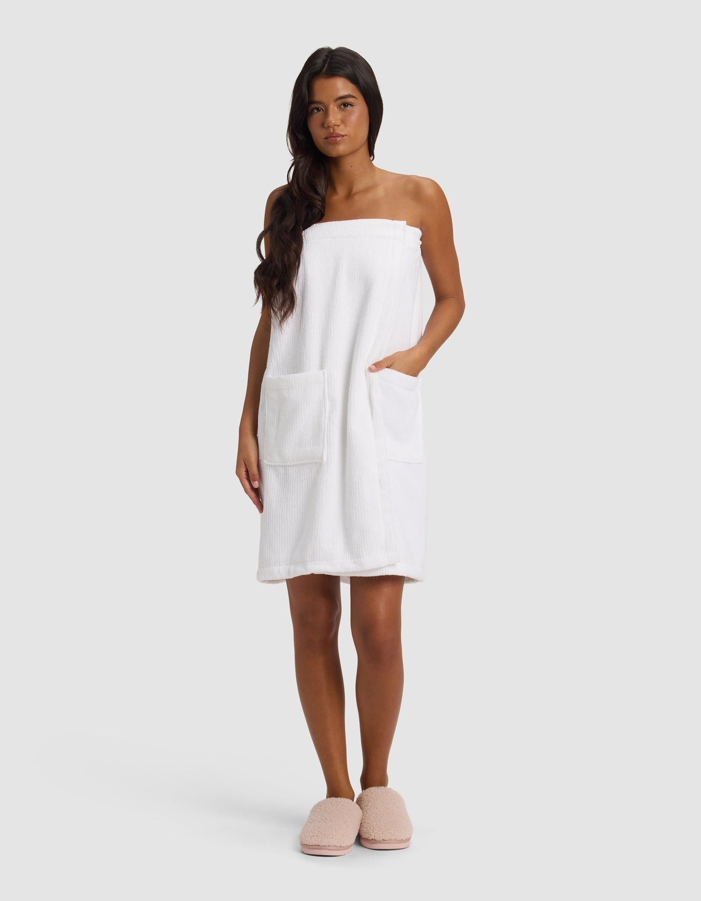 Ribbed Terry Bath Wrap