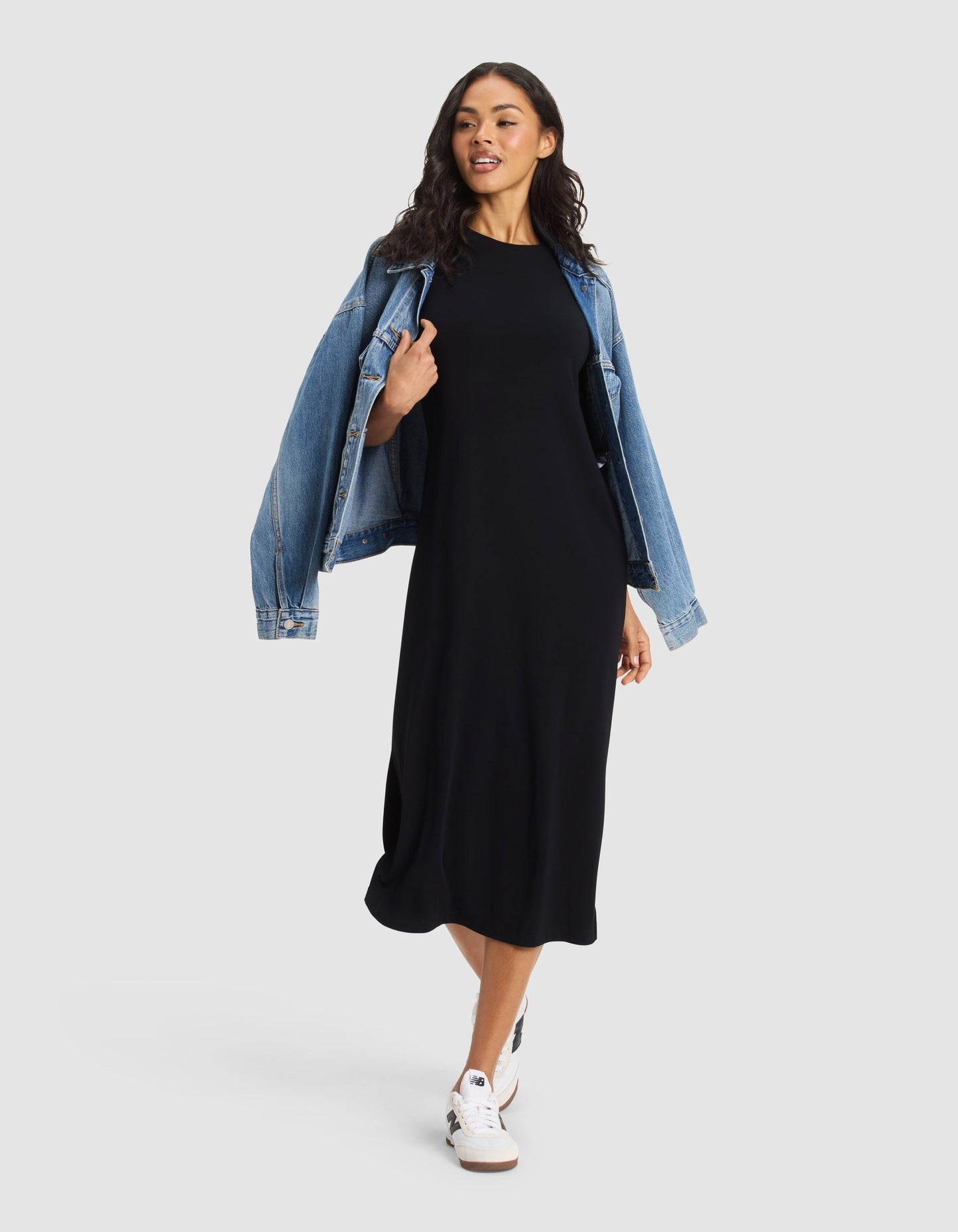 Women's Brushed Bamboo Midi Dress