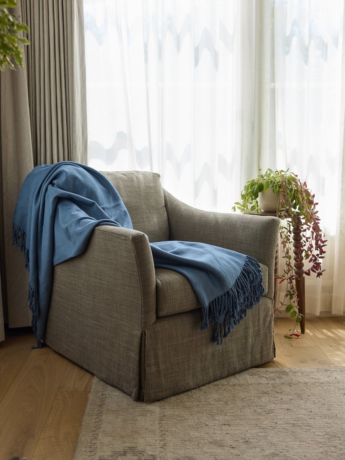 Bamboo Tassel Throw - Wholesale
