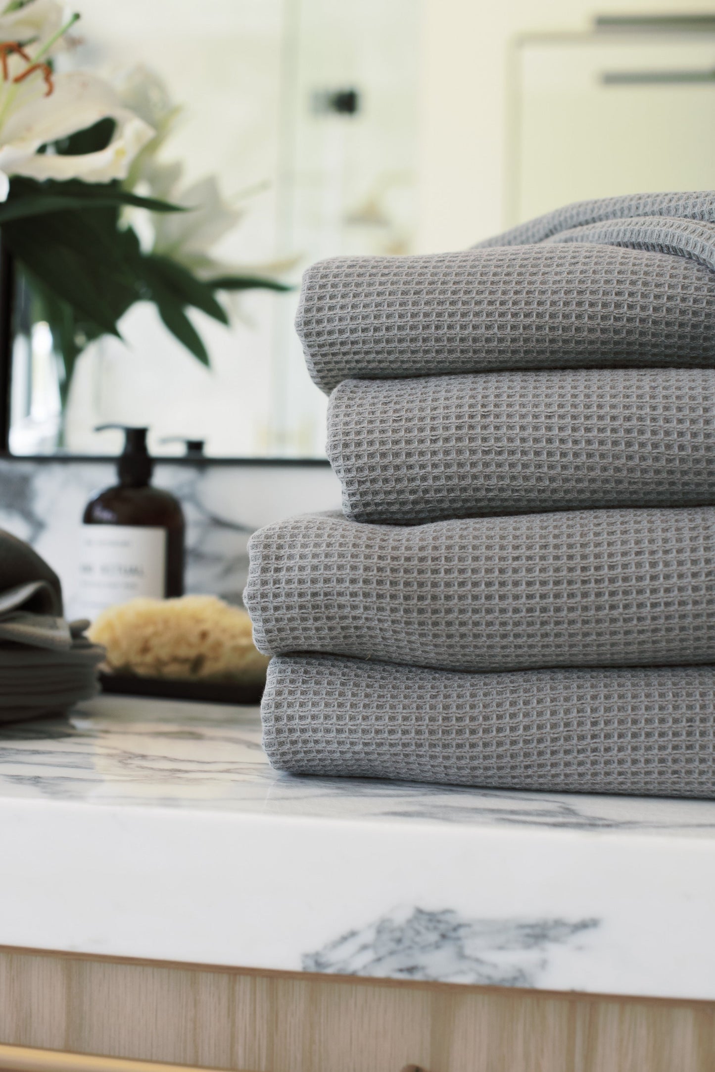 Waffle Bath Towels - Wholesale