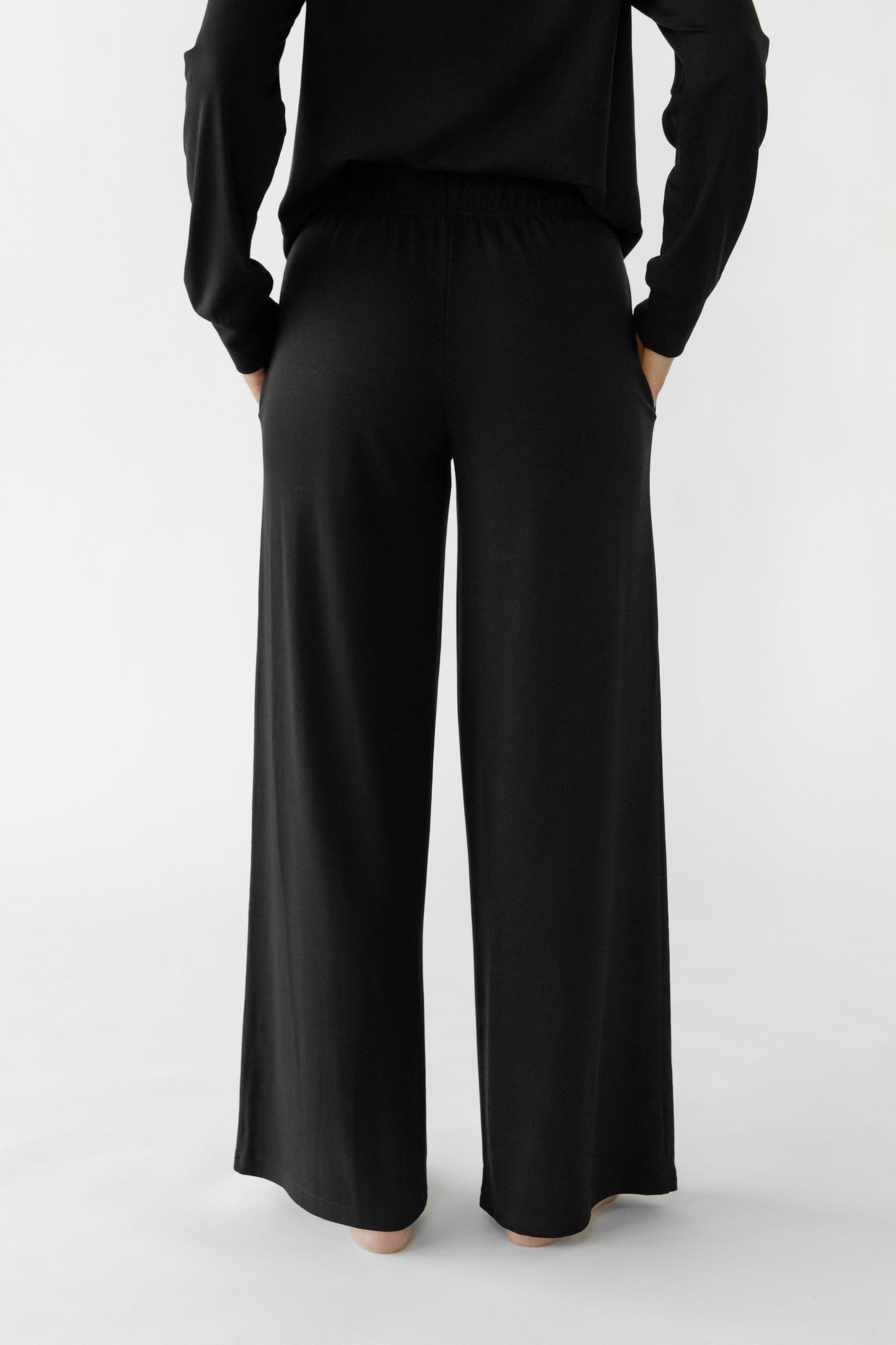 Women's Brushed Bamboo Wide Leg Pull On Pant - Wholesale