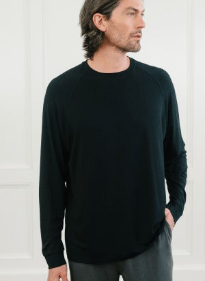 Men's Brushed Bamboo Pullover Crew - Wholesale