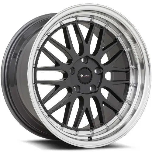 Vors Wheels VR8 Hyperblack w/ Machined Lip 17x8 | 5x115 (VR08178051435HB-515)