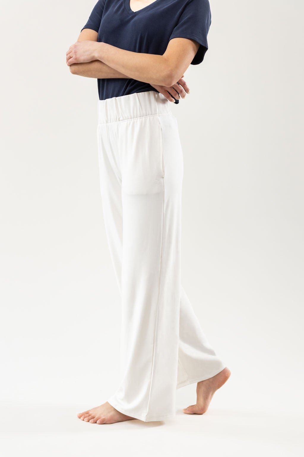 Women's Brushed Bamboo Wide Leg Pull On Pant - Wholesale