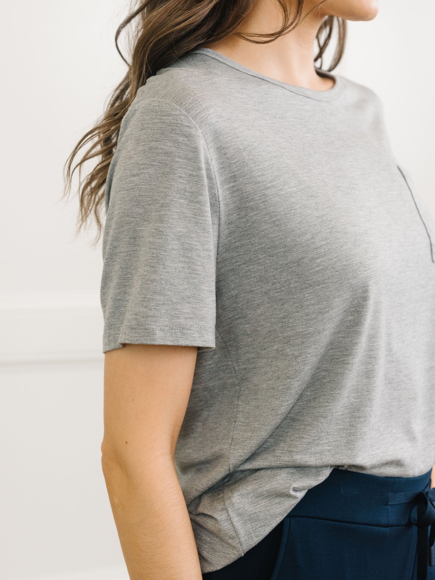 Women's Bamboo Stretch-Knit Lounge Tee - Wholesale
