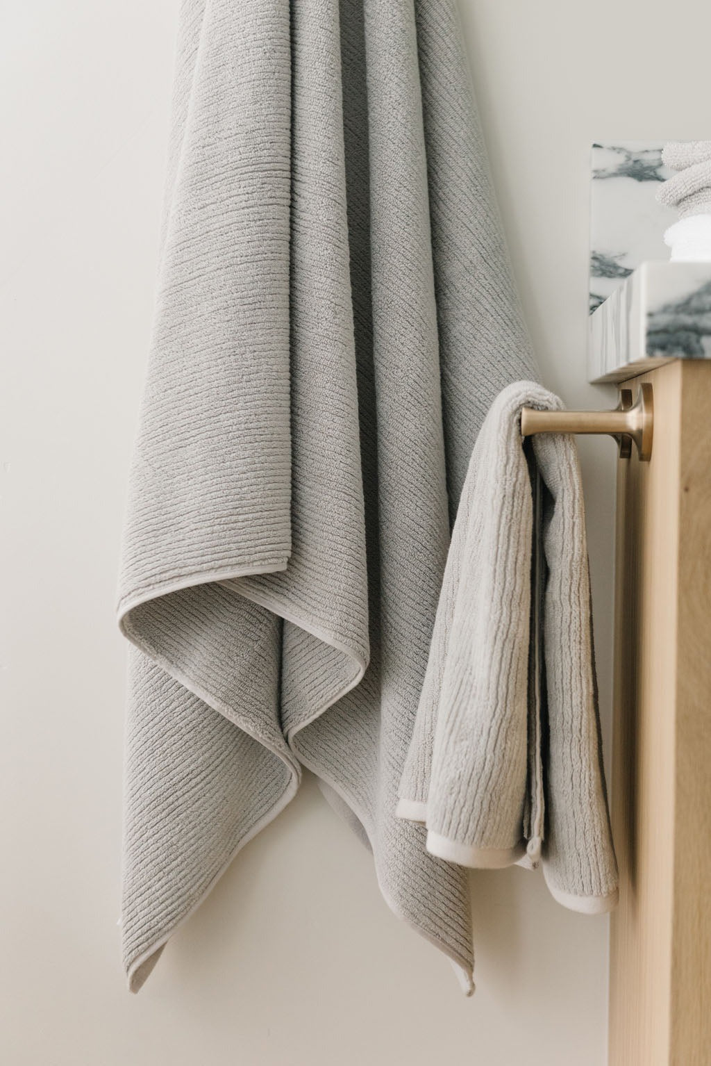 Ribbed Terry Hand Towels - Wholesale