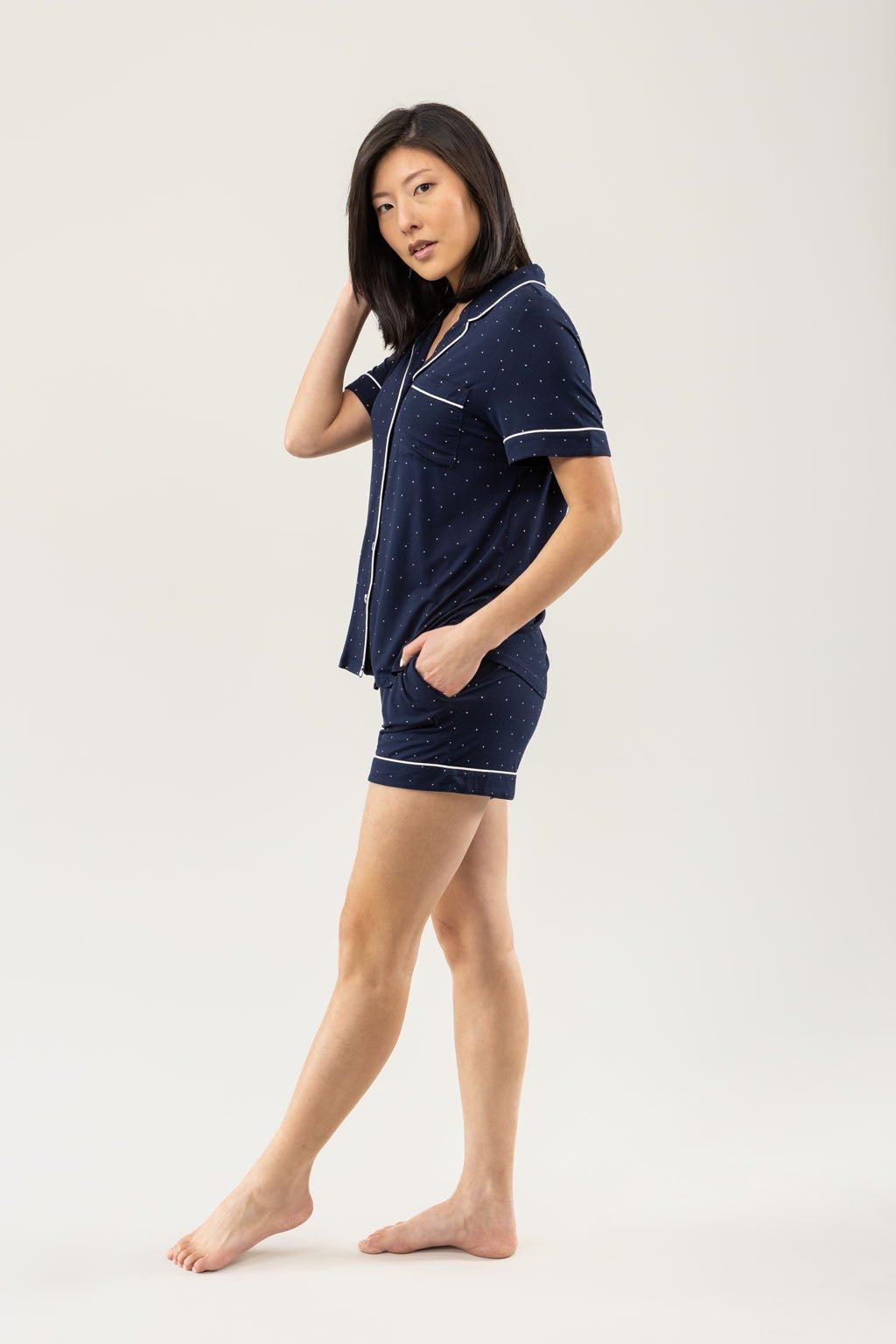 Women's Bamboo Stretch-Knit Short Sleeve Pajama Top - Wholesale