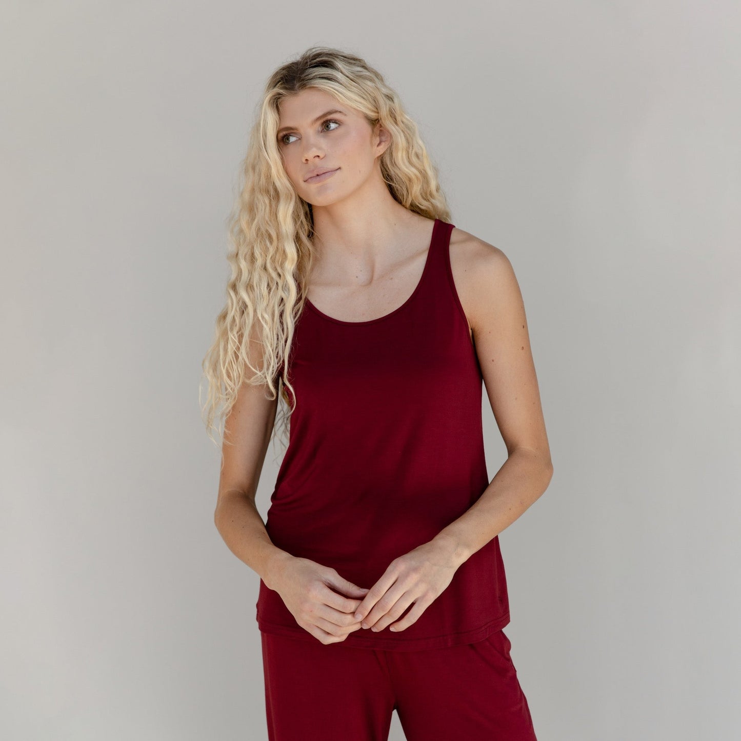 Women's Bamboo Stretch-Knit Lounge Tank - Wholesale