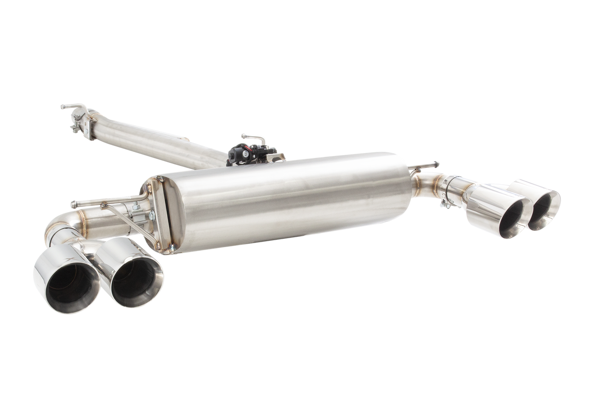 XForce Varex Valved Cat-Back Exhaust System w/ SmartBox | 2022+ Volkswagen Golf Mark 8/8.5 R (ESVGR8HVKSB)