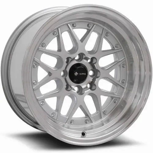 Vors Wheels VR7 Silver w/ Machined Lip 16x8 | 4x100/4x114.3 (VR0716808H20S)