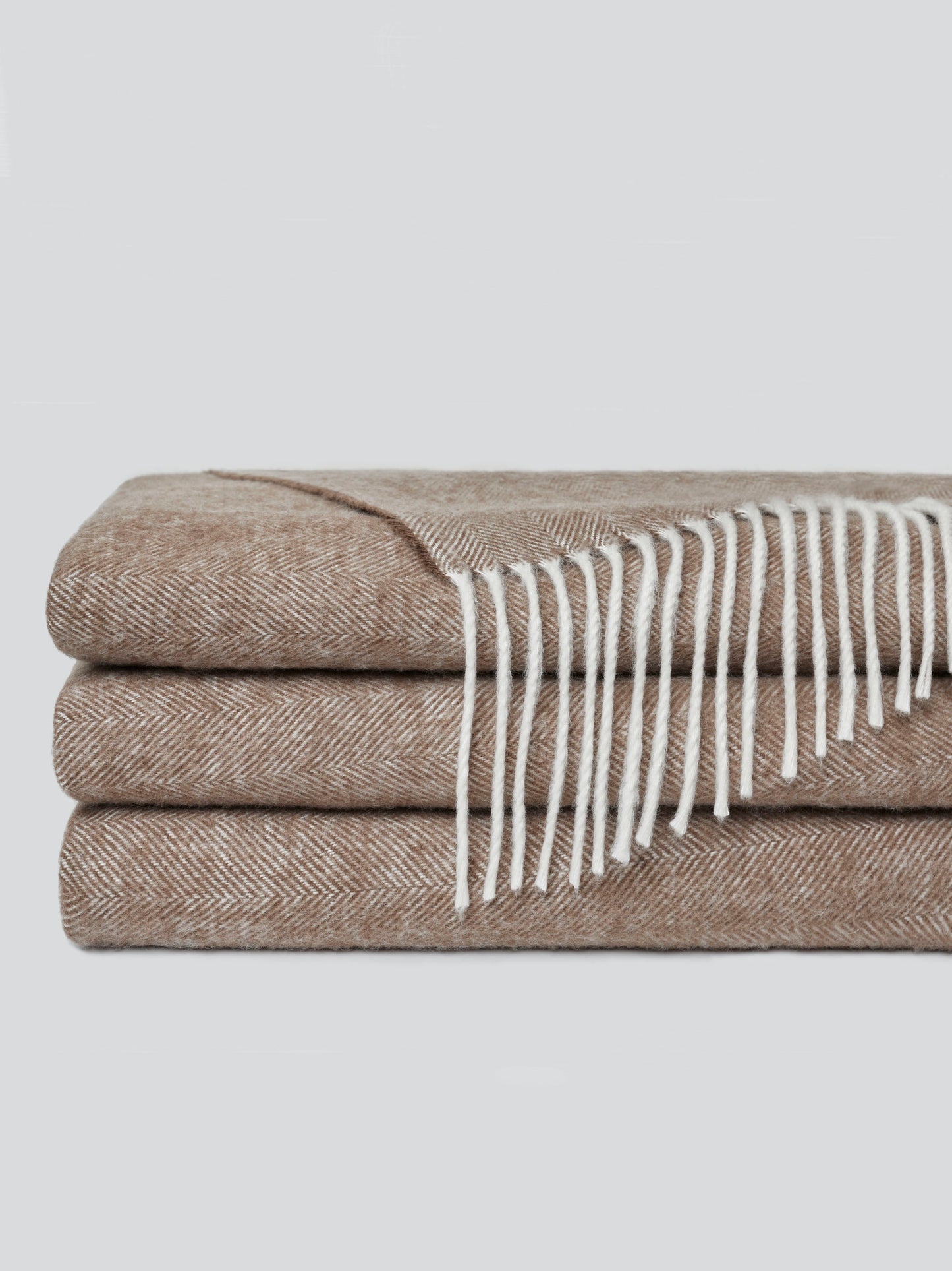 Bamboo Herringbone Tassel Throw - Wholesale