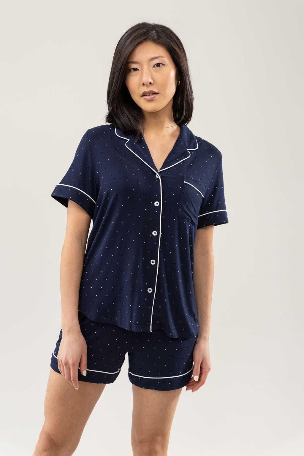 Women's Bamboo Stretch-Knit Short Sleeve Pajama Top - Wholesale