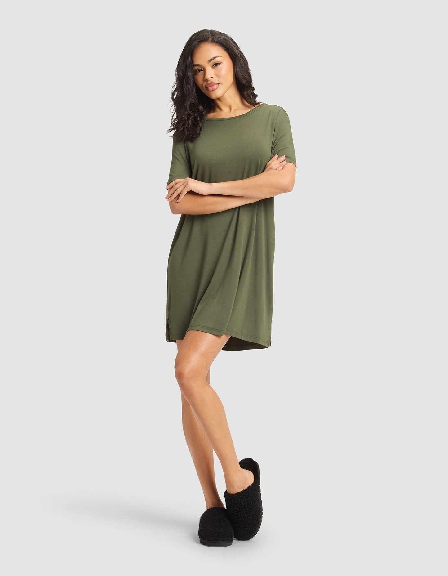 Women's Bamboo Stretch-Knit Sleep Dress - Wholesale
