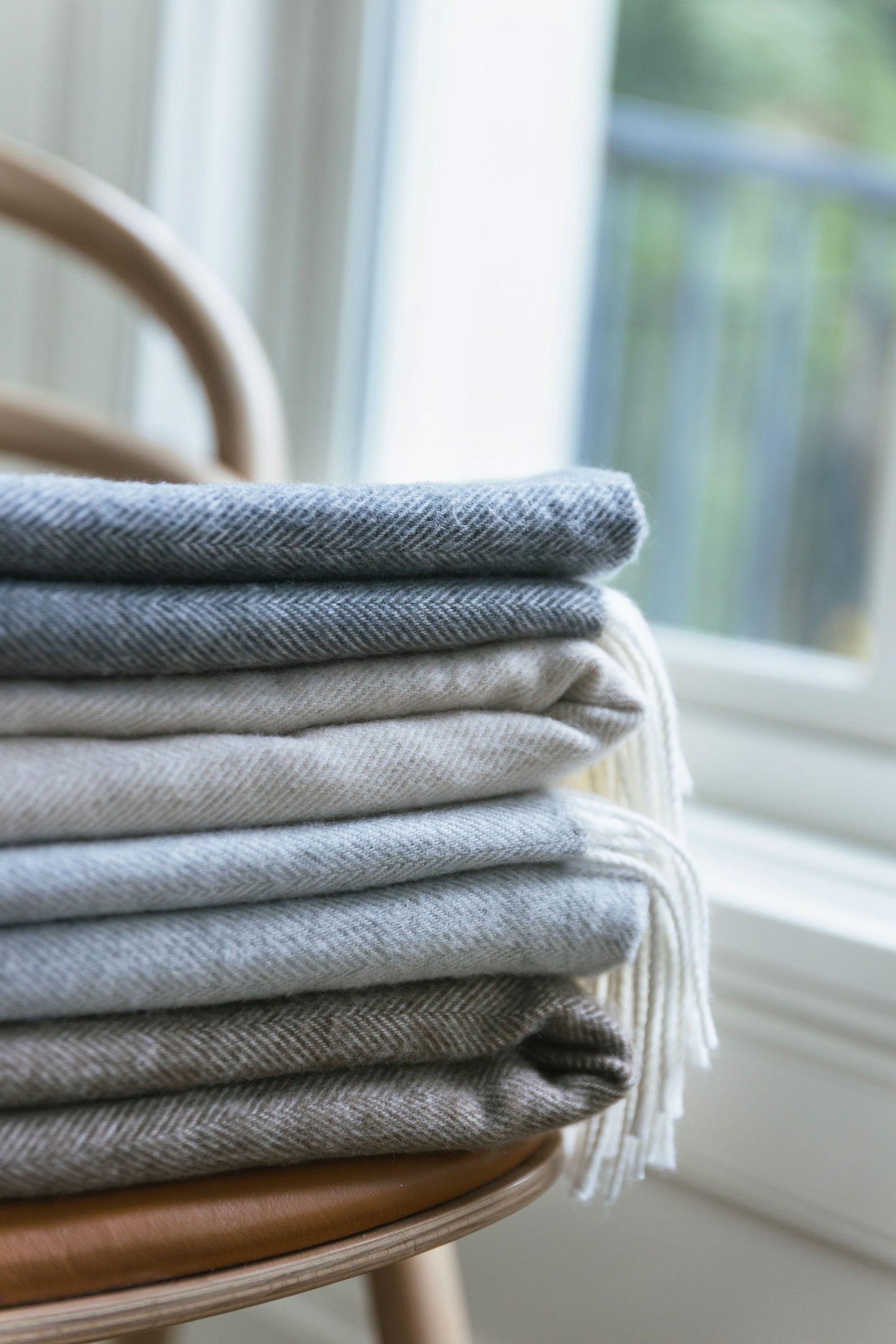 Bamboo Herringbone Tassel Throw - Wholesale
