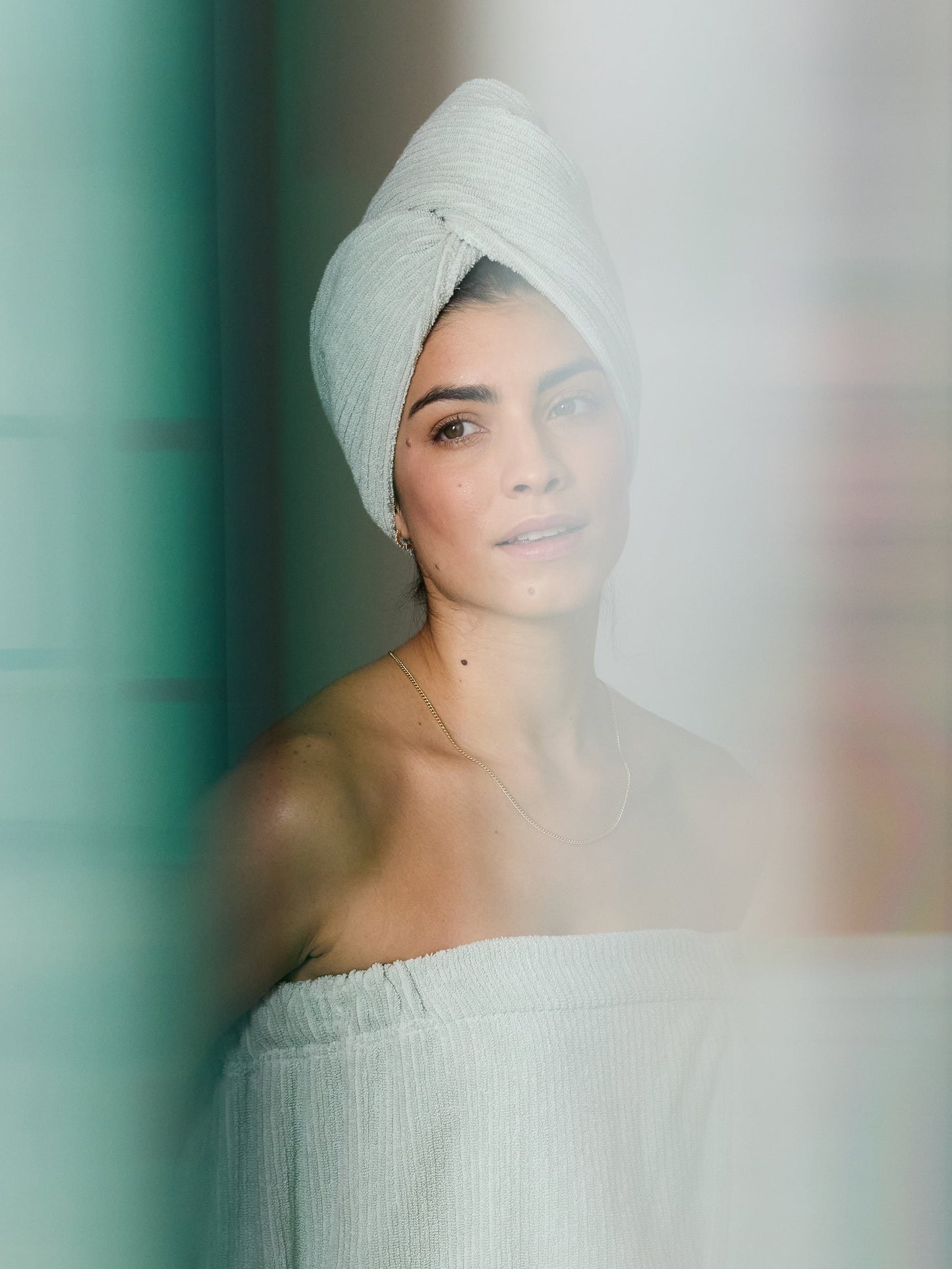 Ribbed Terry Hair Towel - Wholesale