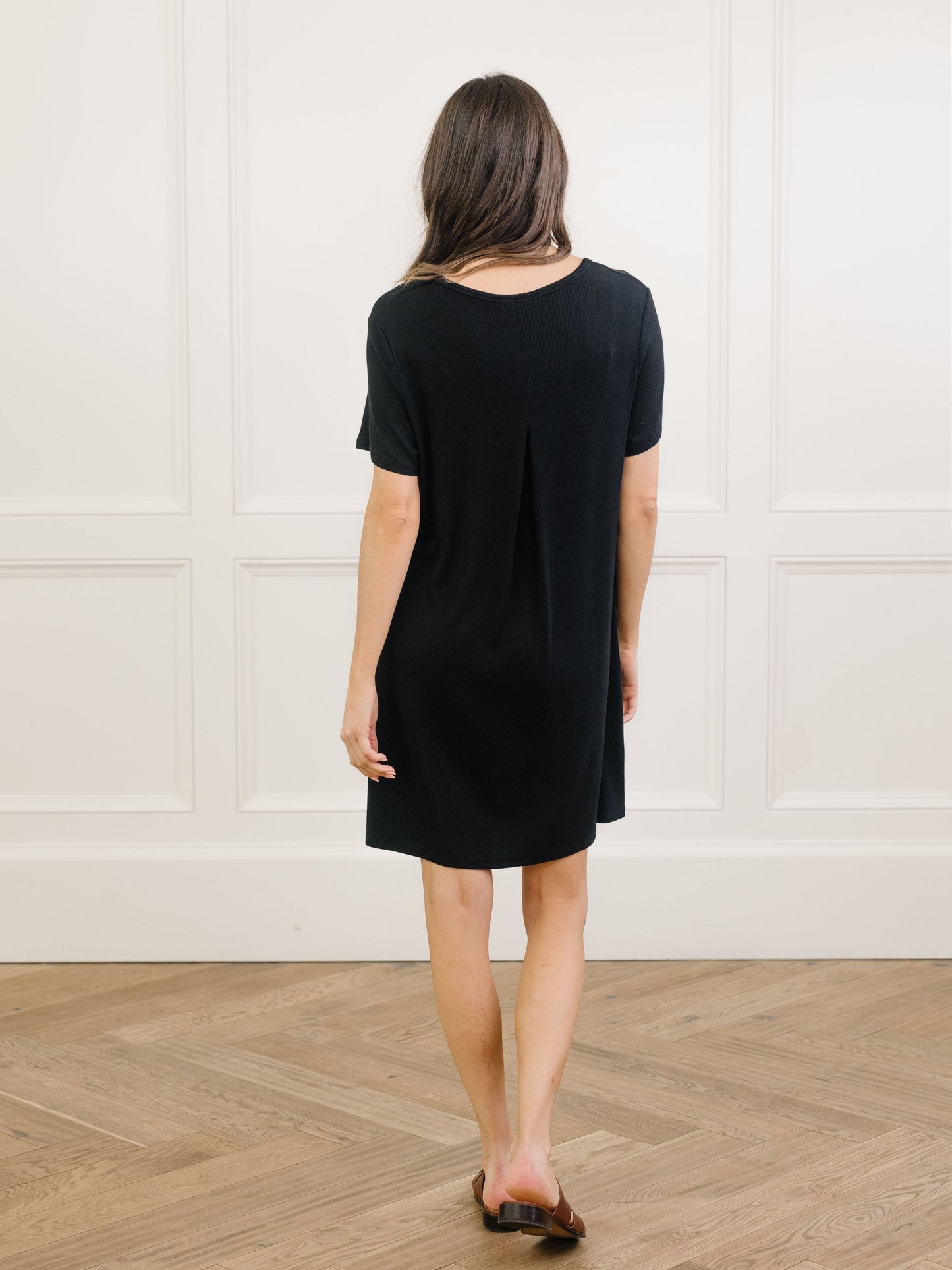Women's Bamboo Rib-Knit Boyfriend Sleep Dress - Wholesale