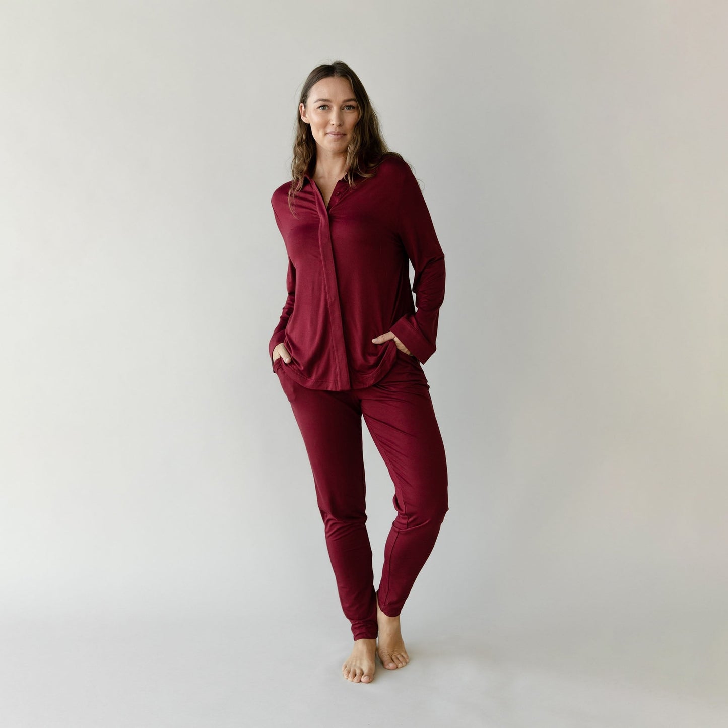 Women's Bamboo Stretch-Knit Tapered Pant - Wholesale