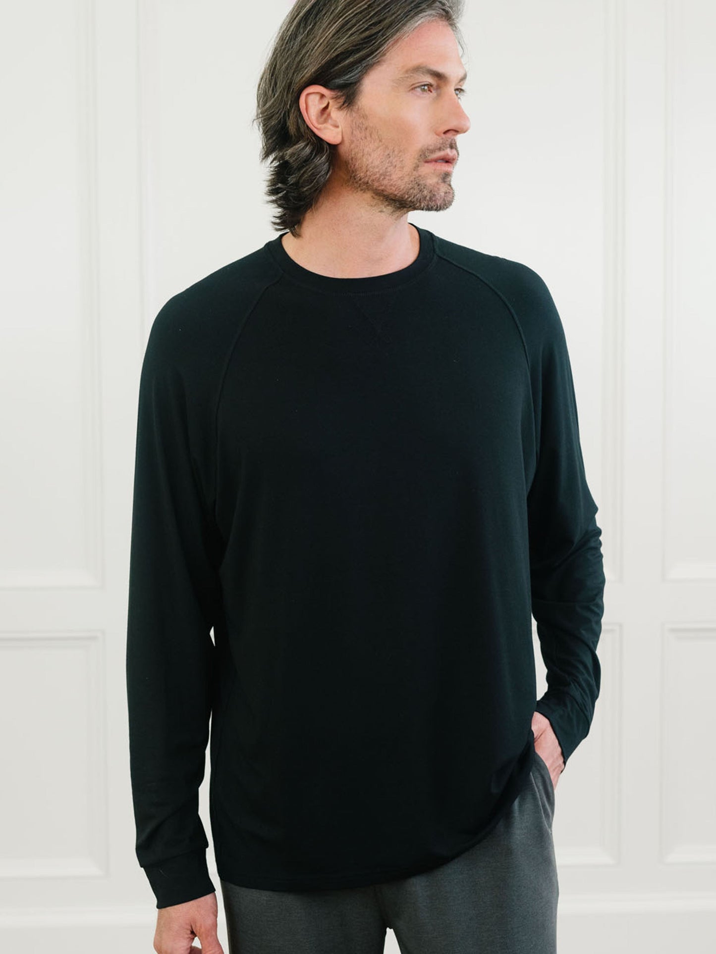 Men's Bamboo Stretch-Knit Long Sleeve - Wholesale
