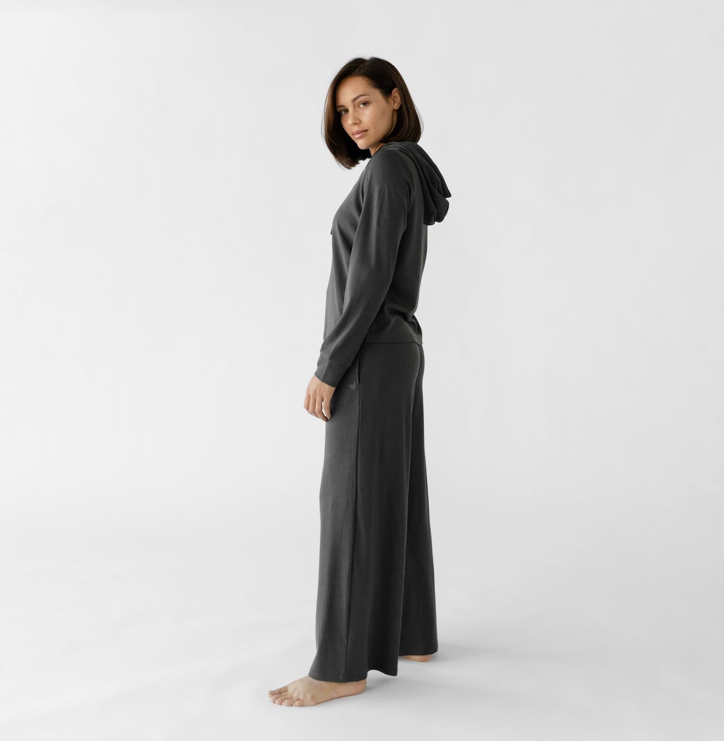 Women's Brushed Bamboo Wide Leg Pull On Pant - Wholesale