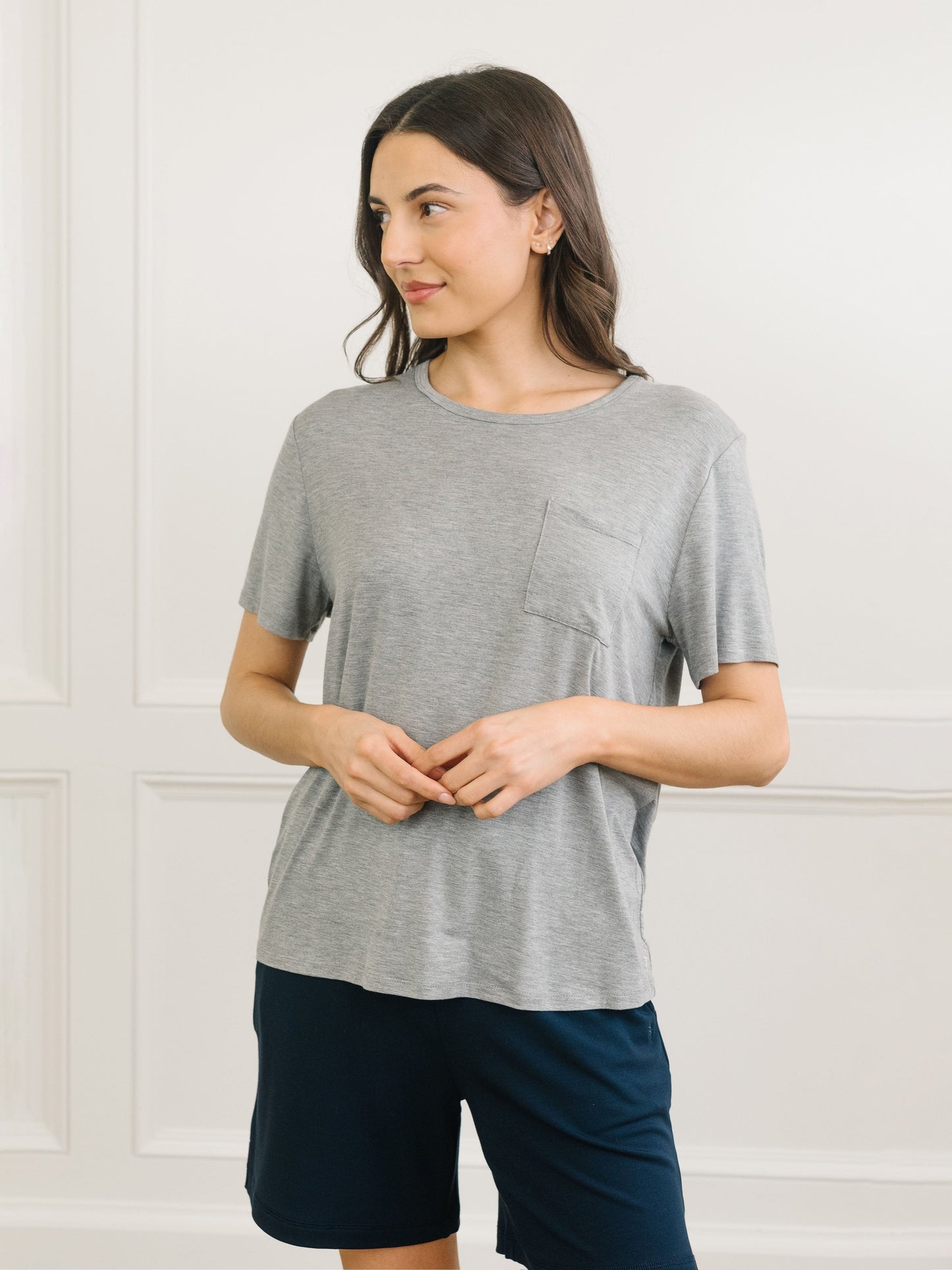 Women's Bamboo Stretch-Knit Lounge Tee - Wholesale