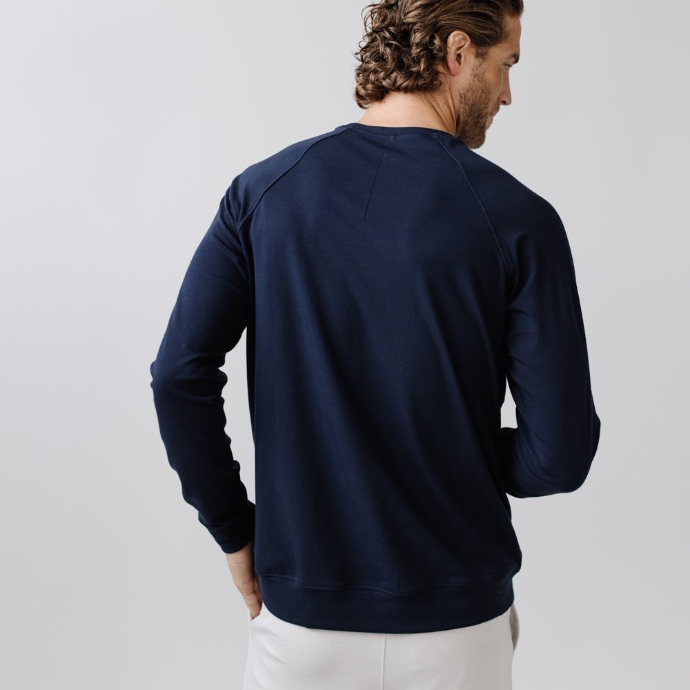 Men's Brushed Bamboo Pullover Crew - Wholesale