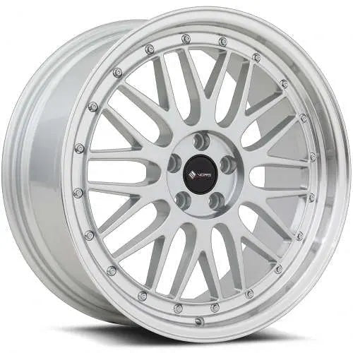 Vors Wheels VR8 Silver w/ Machined Lip 17x8 | 5x112 (VR08178051435S-512)