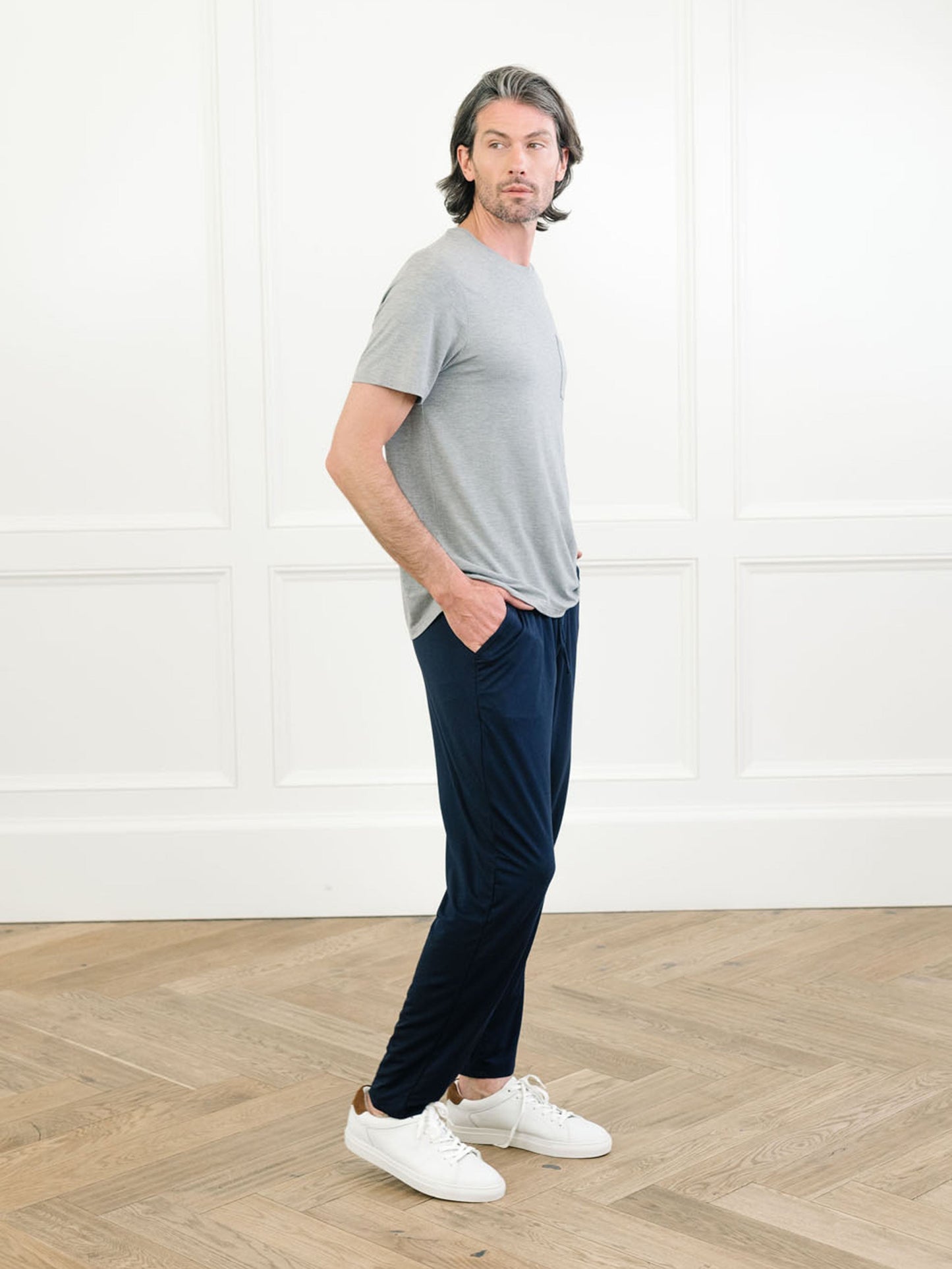 Men's Bamboo Stretch-Knit Lounge Tee - Wholesale