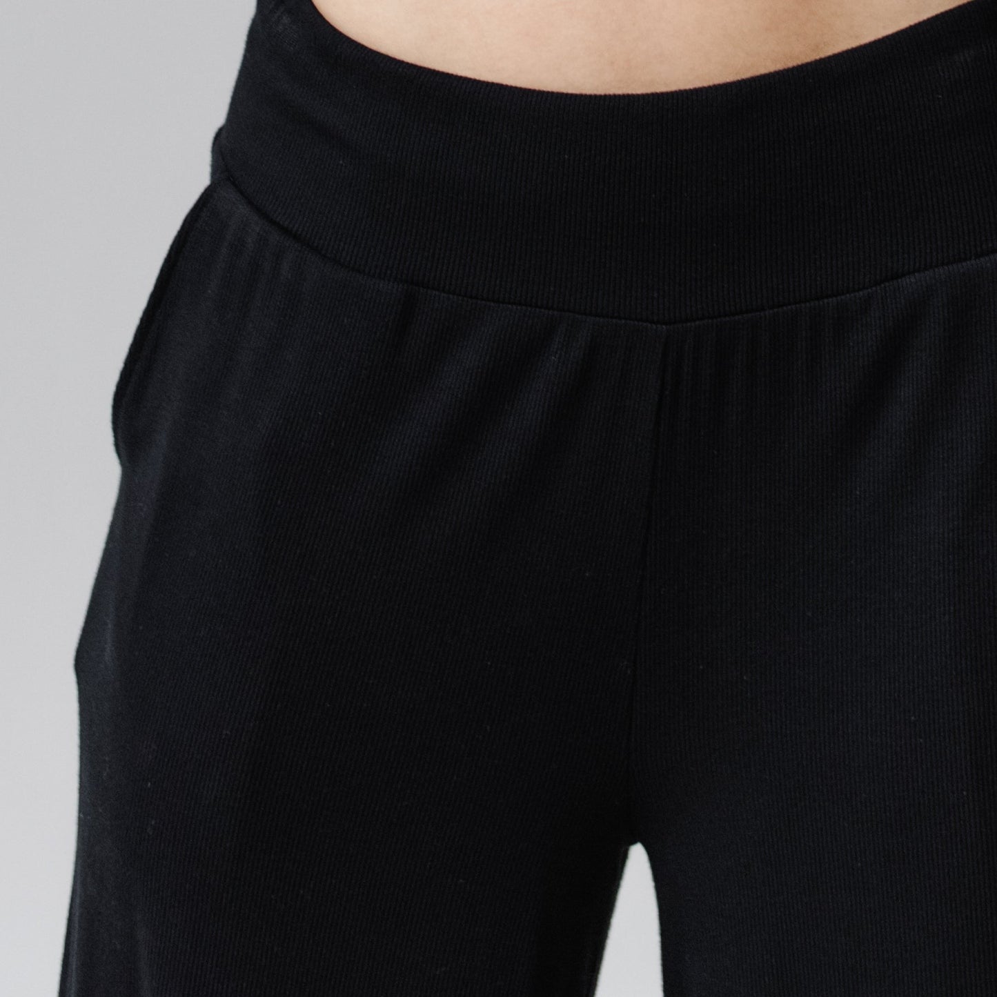 Women's Bamboo Rib-Knit Lounge Capri - Wholesale