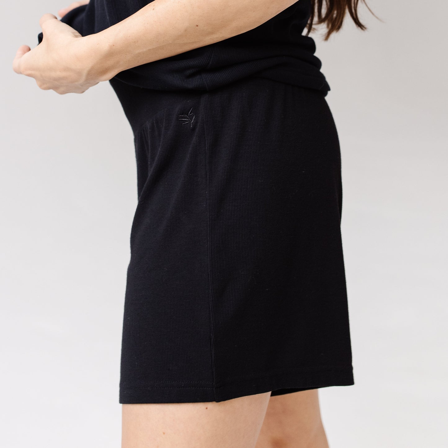 Women's Bamboo Rib-Knit Lounge Short - Wholesale