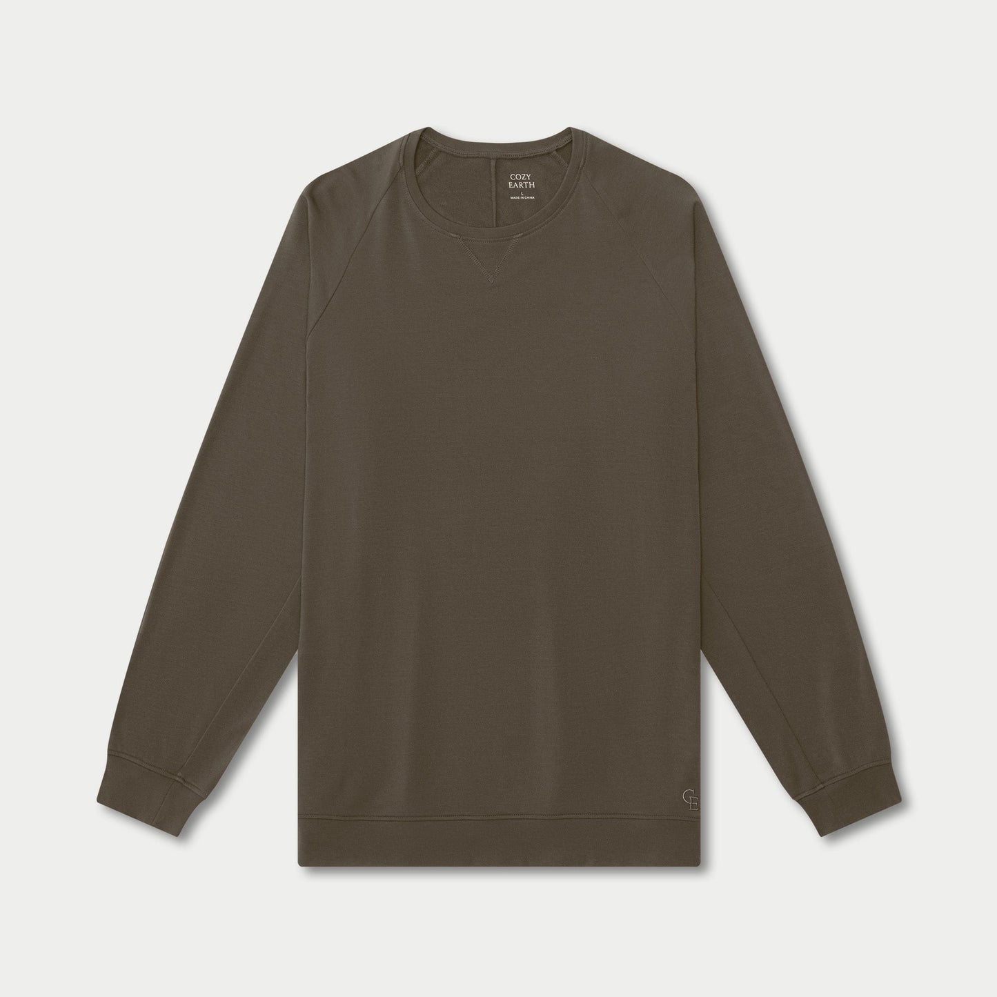 Men's Brushed Bamboo Pullover Crew - Wholesale