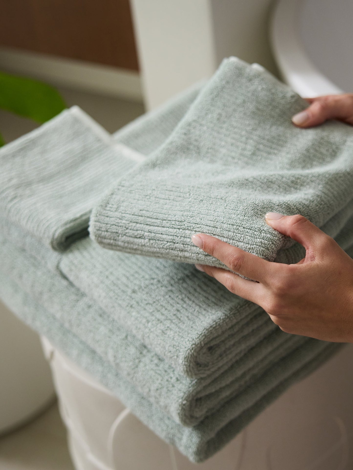 Ribbed Terry Bath Towels - Wholesale