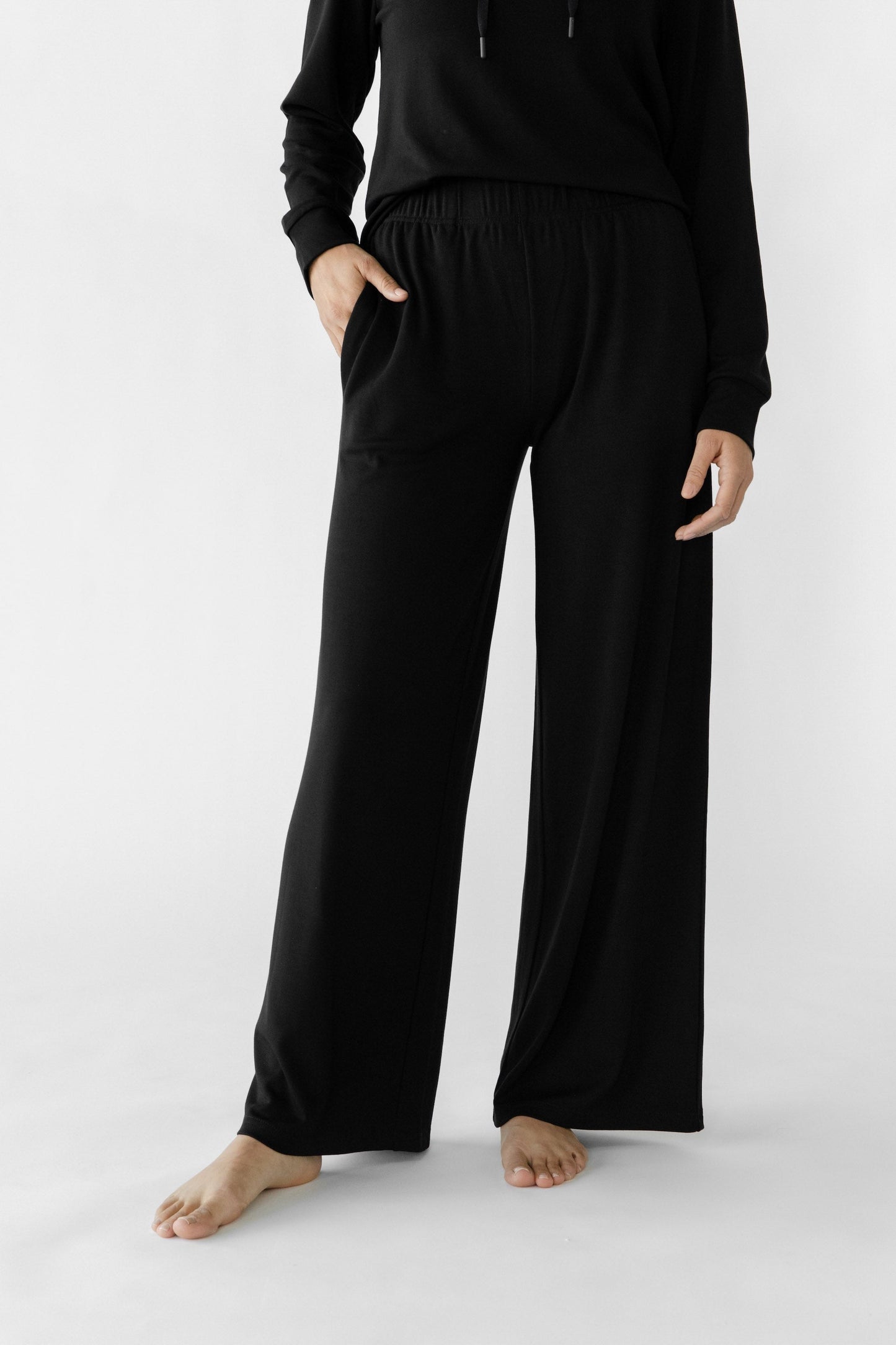 Women's Brushed Bamboo Wide Leg Pull On Pant - Wholesale