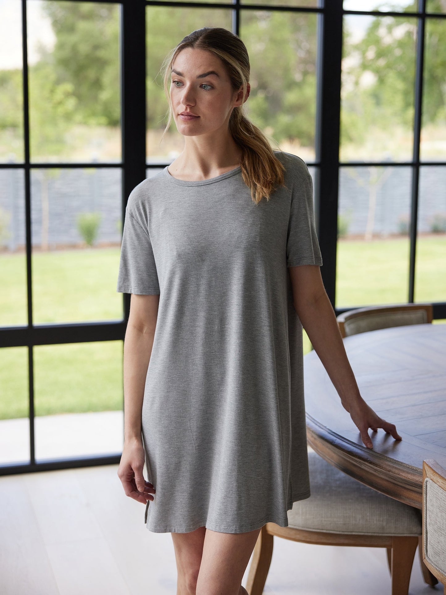 Women's Bamboo Stretch-Knit Sleep Dress - Wholesale