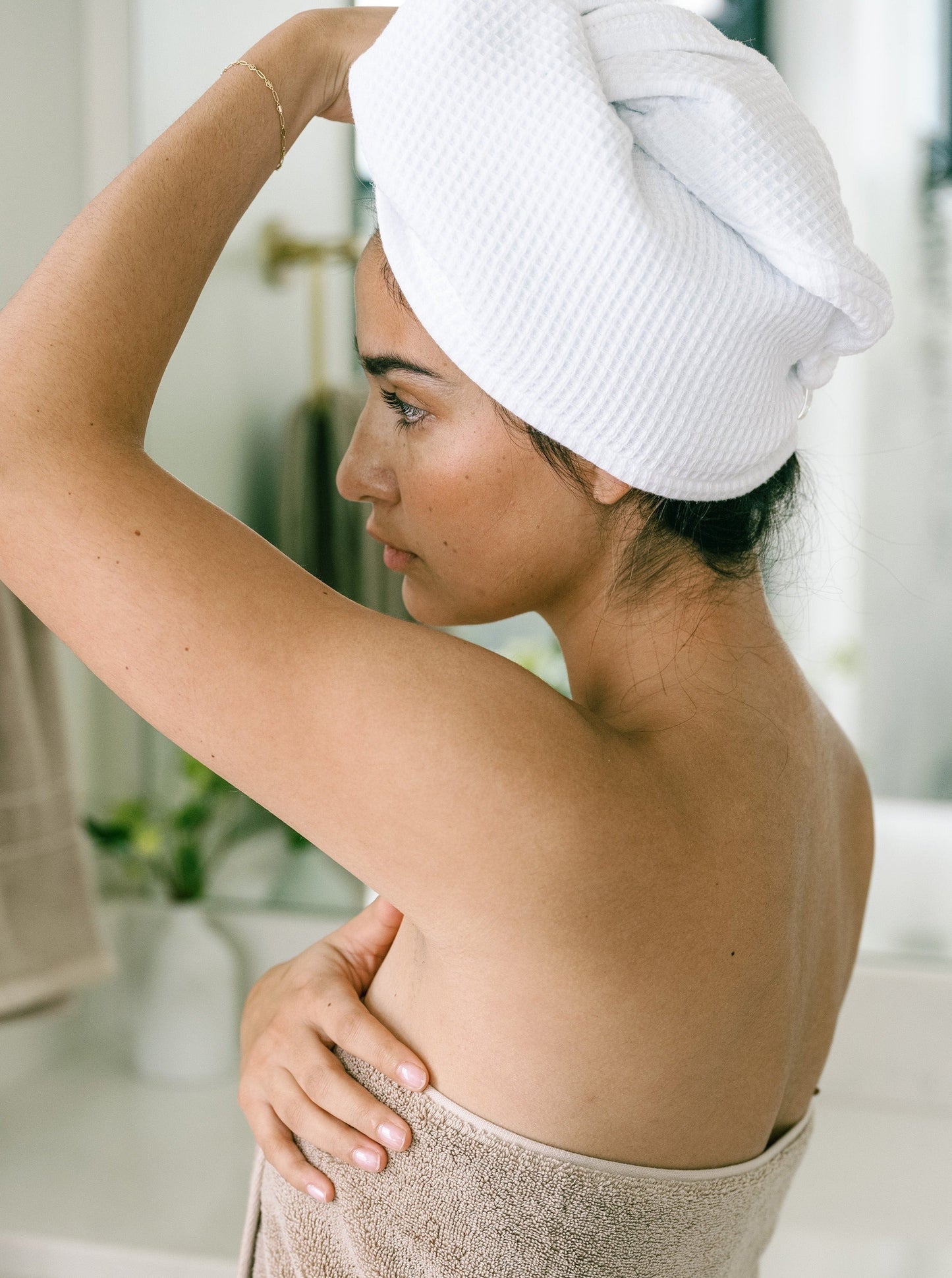Waffle Hair Towel - Wholesale
