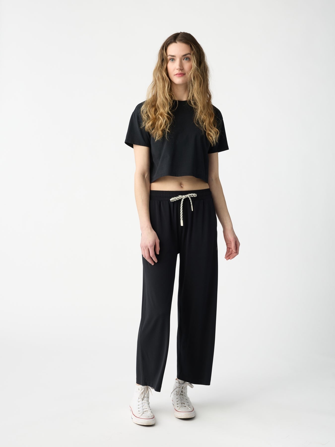 Women's Studio Cropped Wide Leg Pant - Wholesale