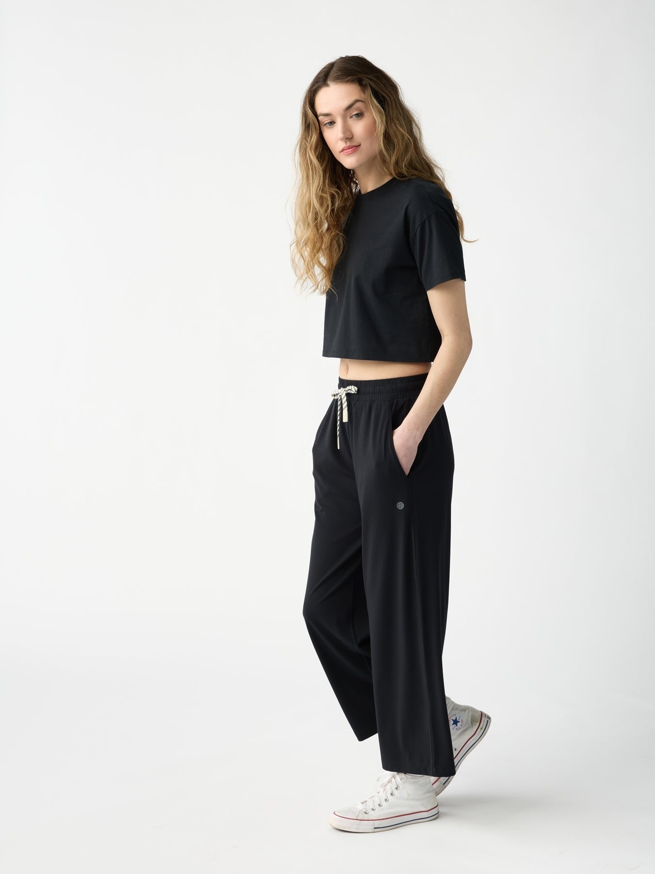 Women's Studio Cropped Wide Leg Pant - Wholesale