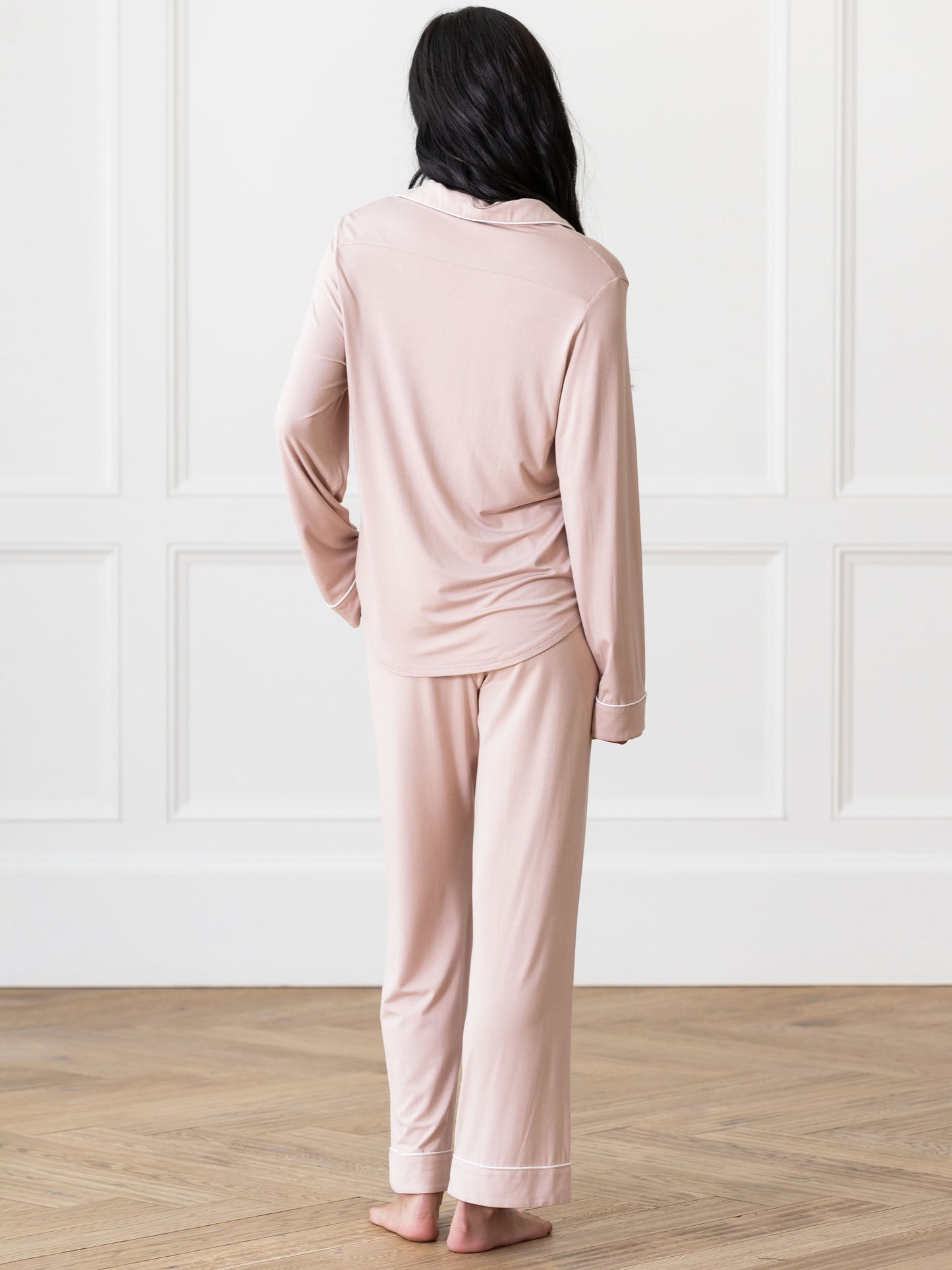 Women's Bamboo Stretch-Knit Long Sleeve Pajama Top TALL - Wholesale
