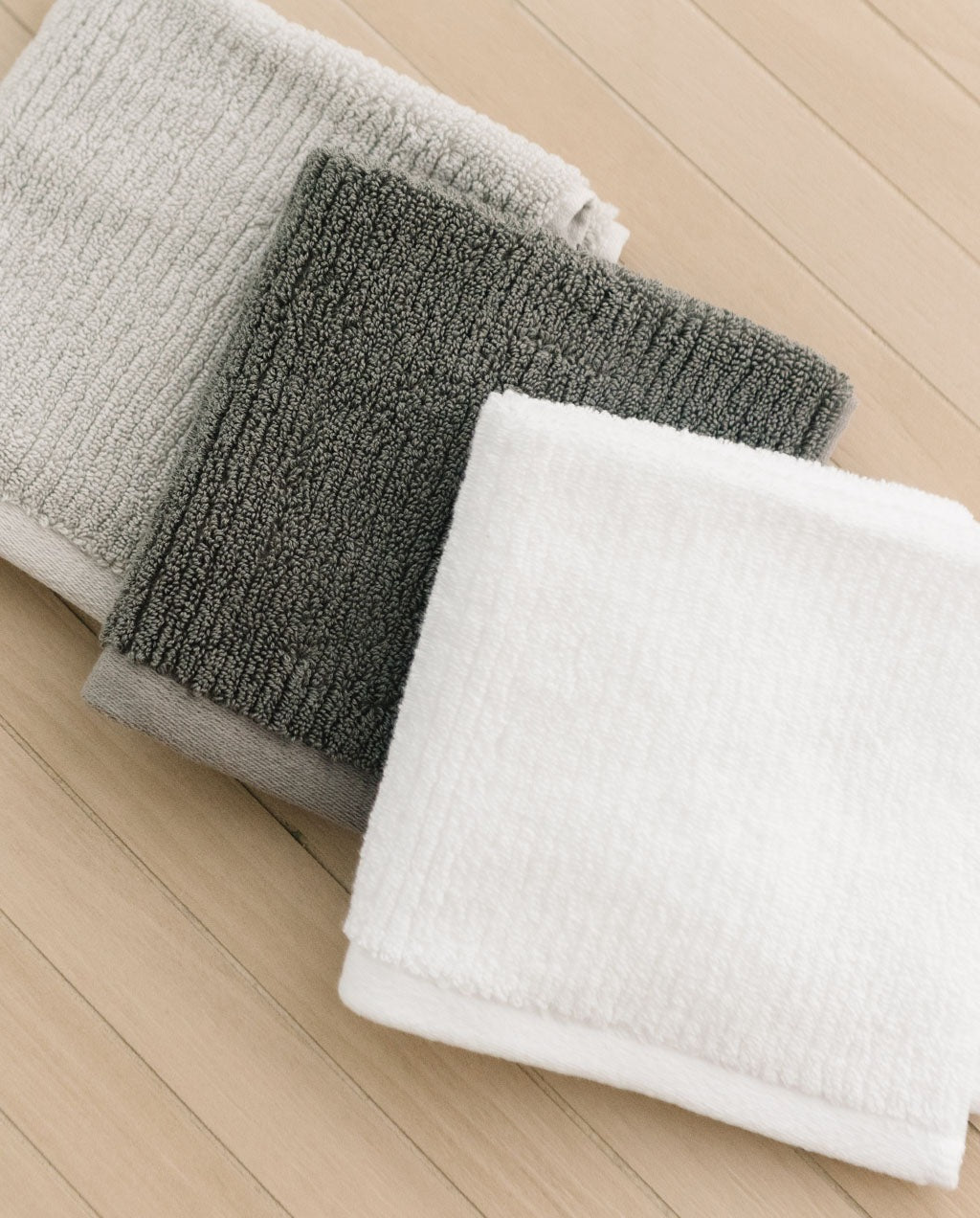Ribbed Terry Washcloths - Wholesale