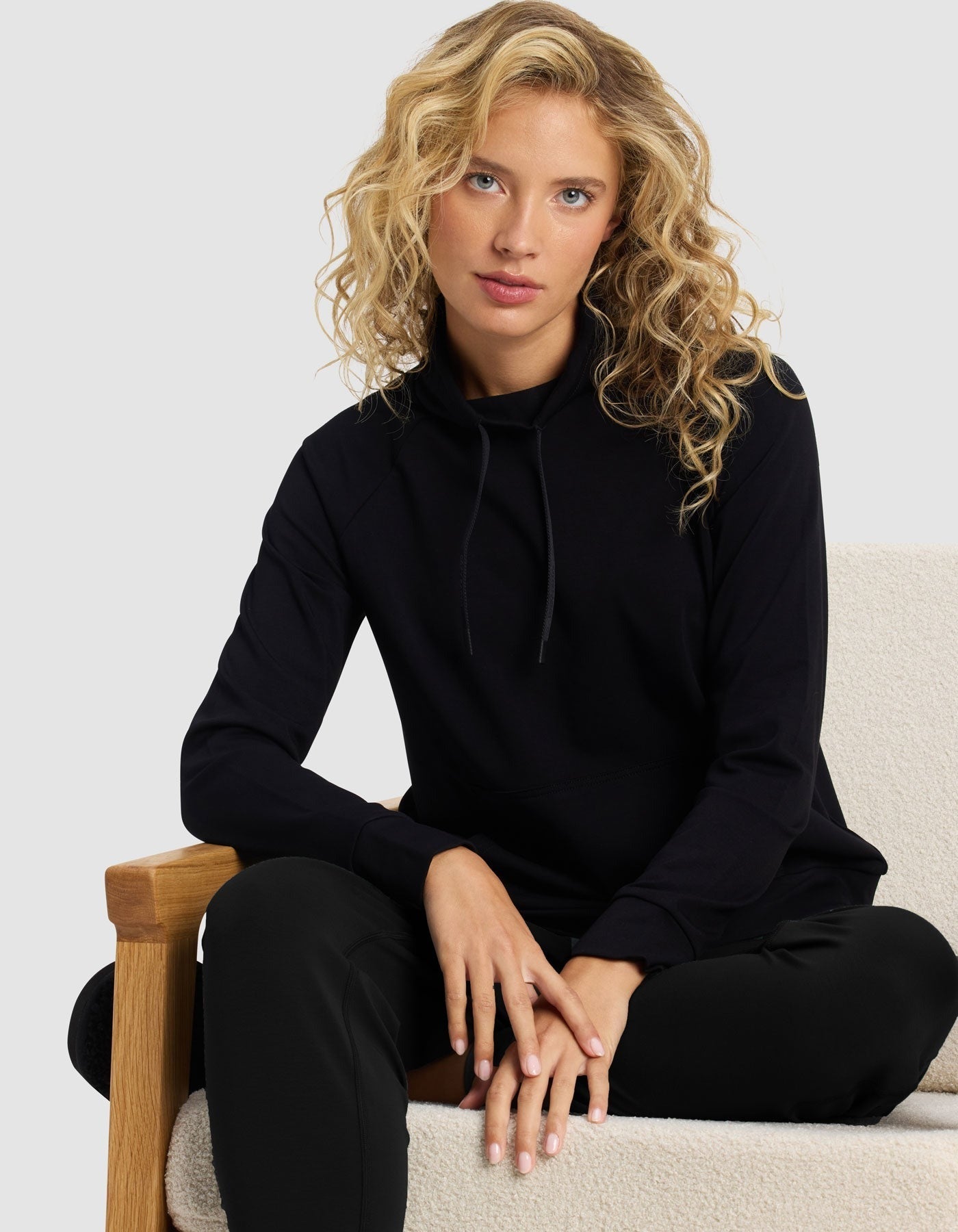 Women's Brushed Bamboo Mock Neck & Jogger Set
