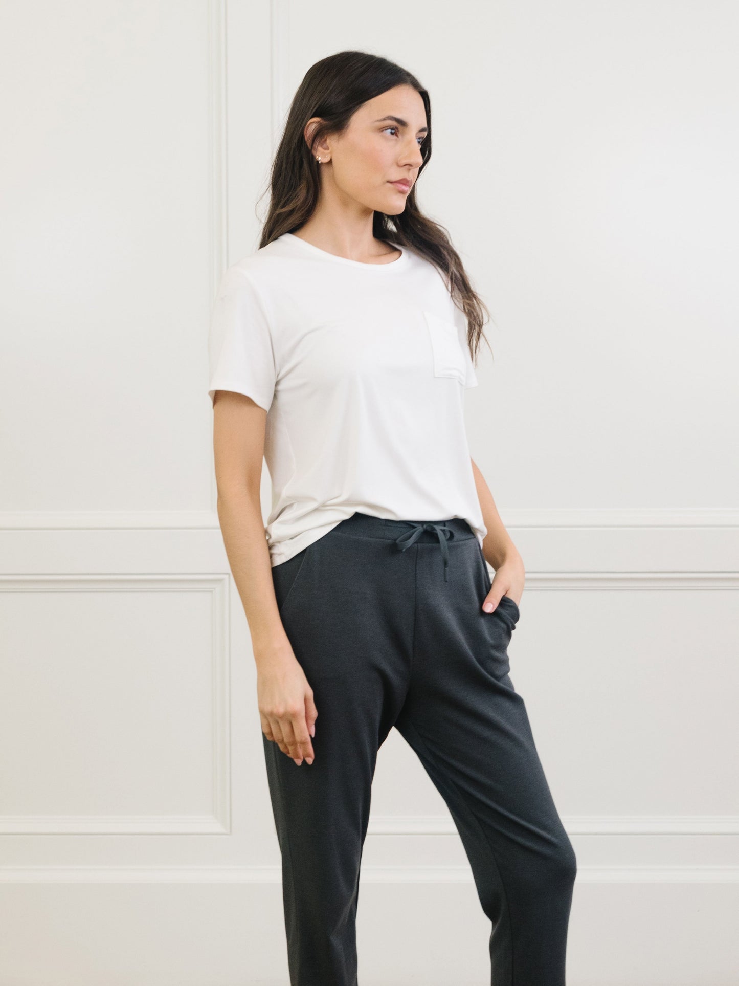 Women's Bamboo Stretch-Knit Lounge Tee - Wholesale