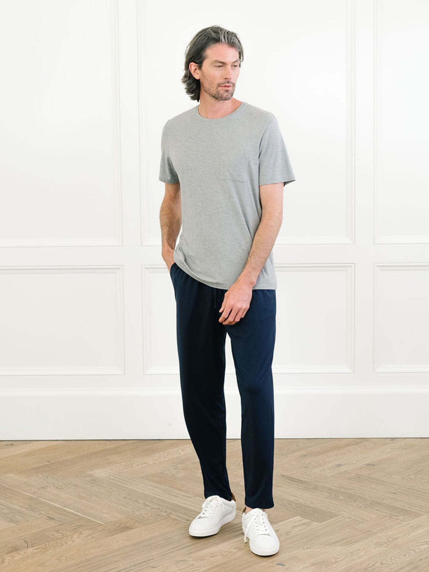 Men's Bamboo Stretch-Knit Lounge Tee - Wholesale