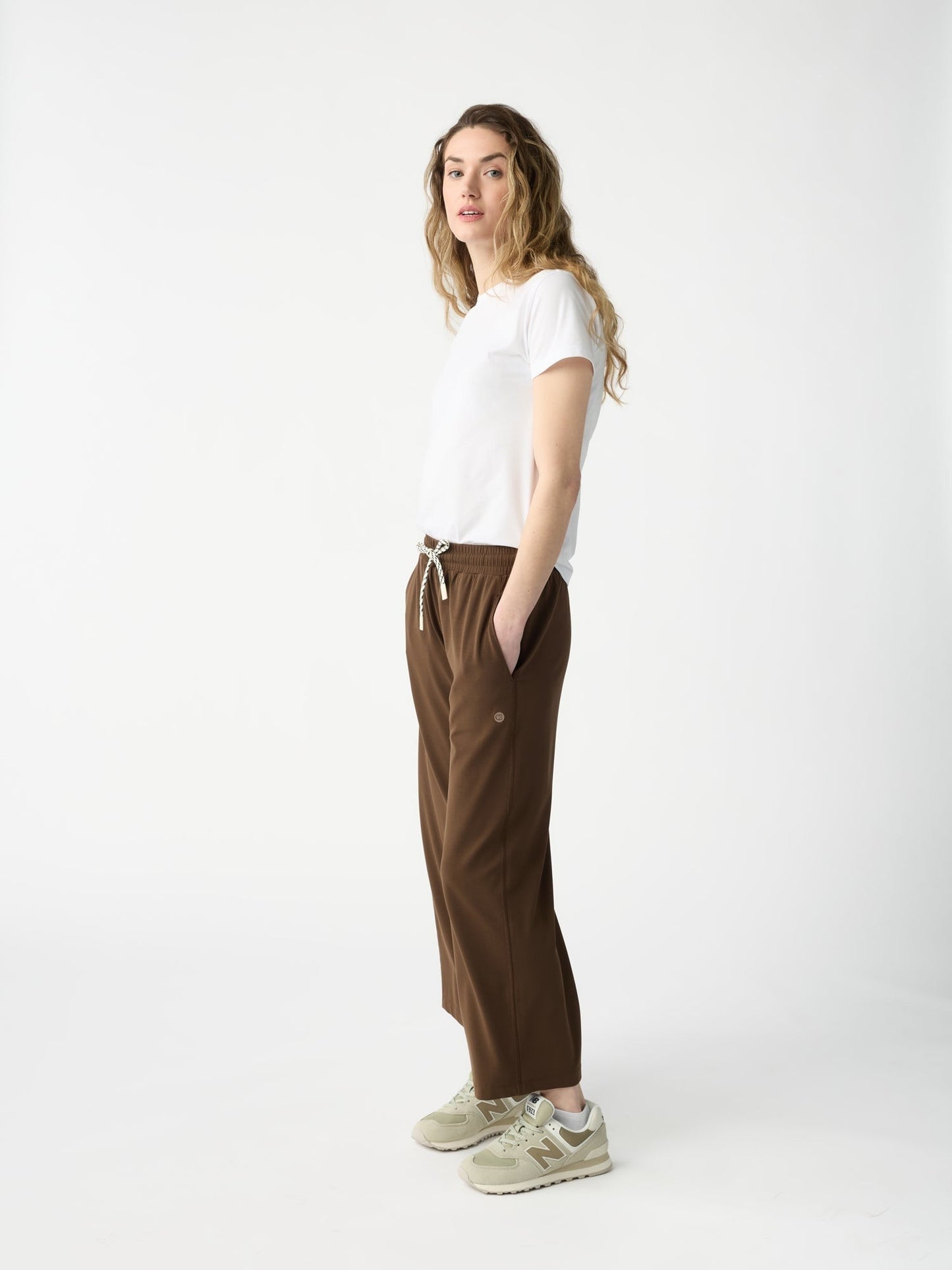 Women's Studio Cropped Wide Leg Pant - Wholesale