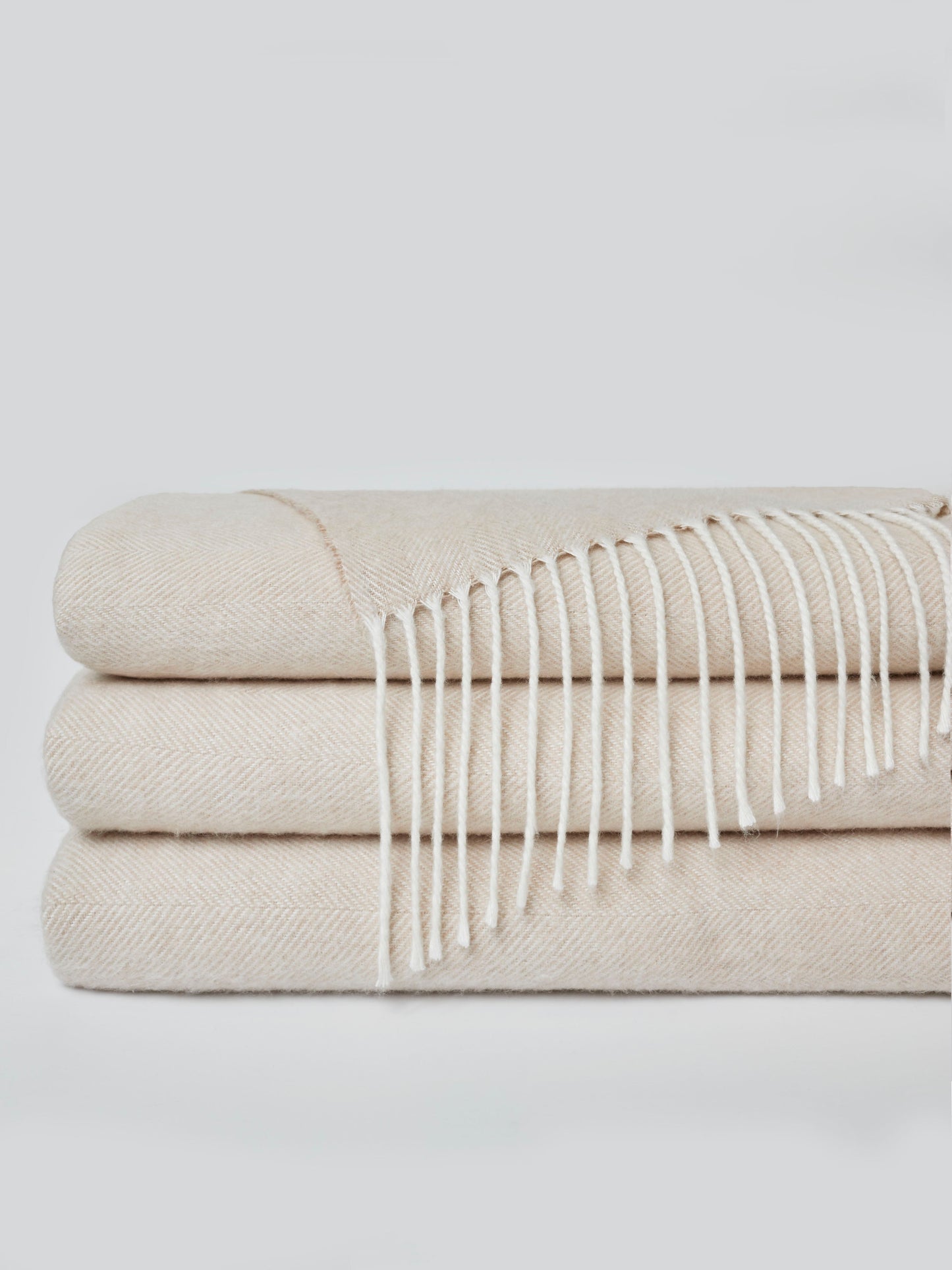 Bamboo Herringbone Tassel Throw - Wholesale