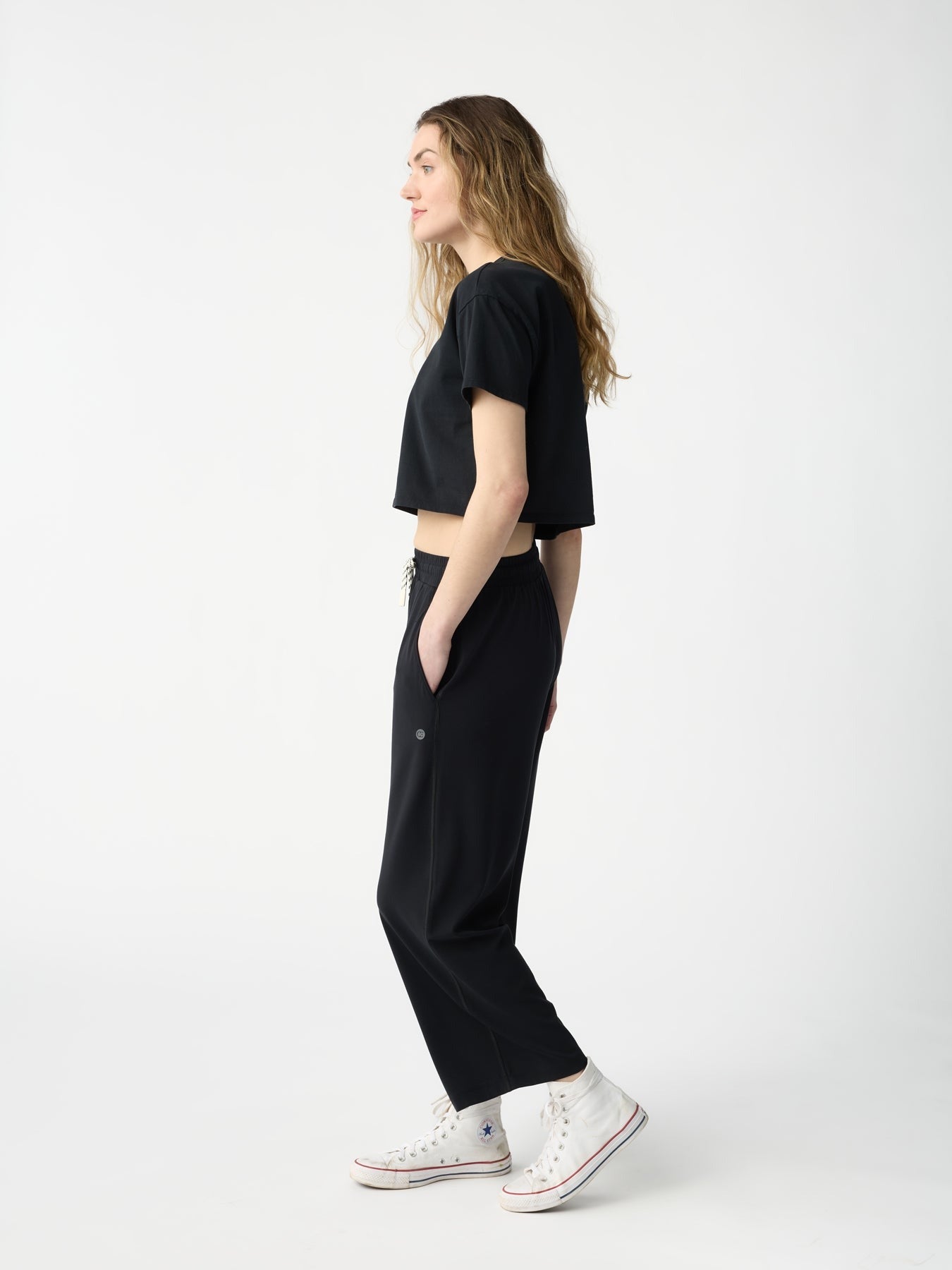 Women's Studio Cropped Wide Leg Pant - Wholesale