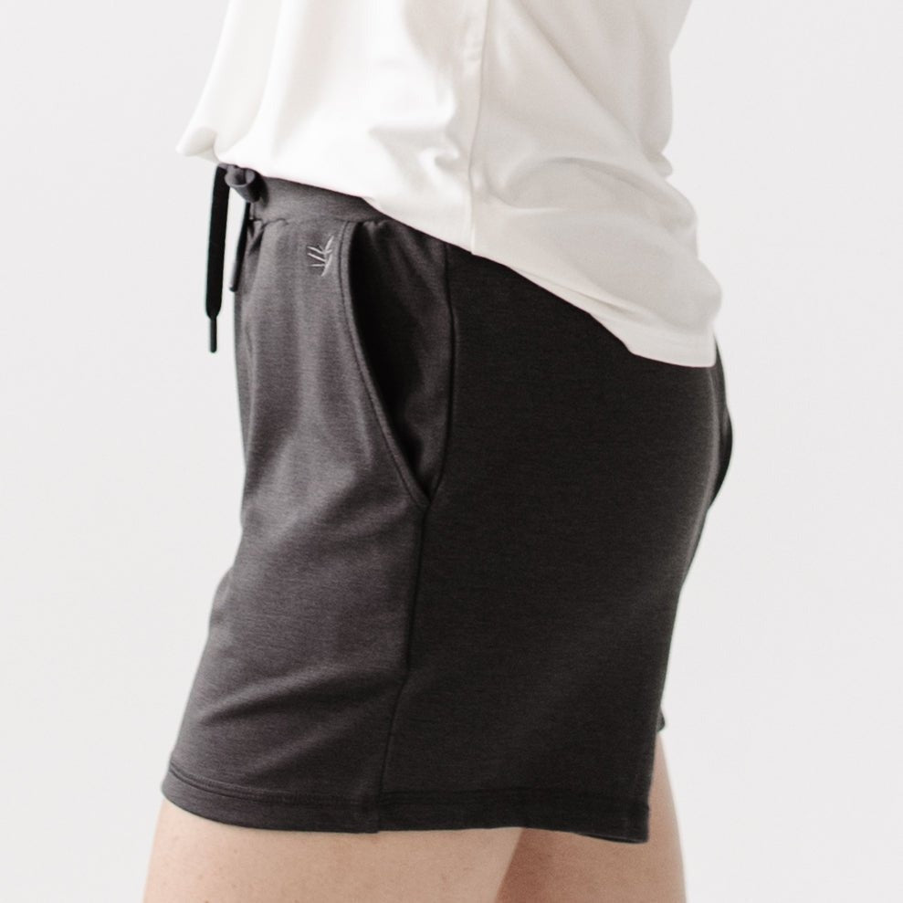 Women's Brushed Bamboo Jogger Shorts - Last Chance